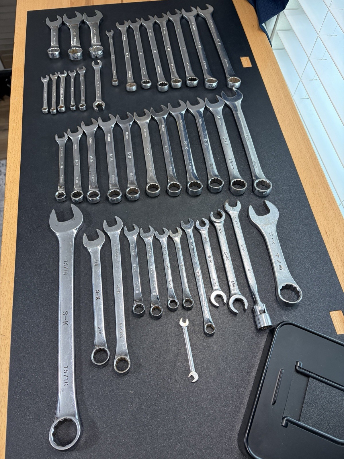 SK Tools Polished Wrench Lot Of 41