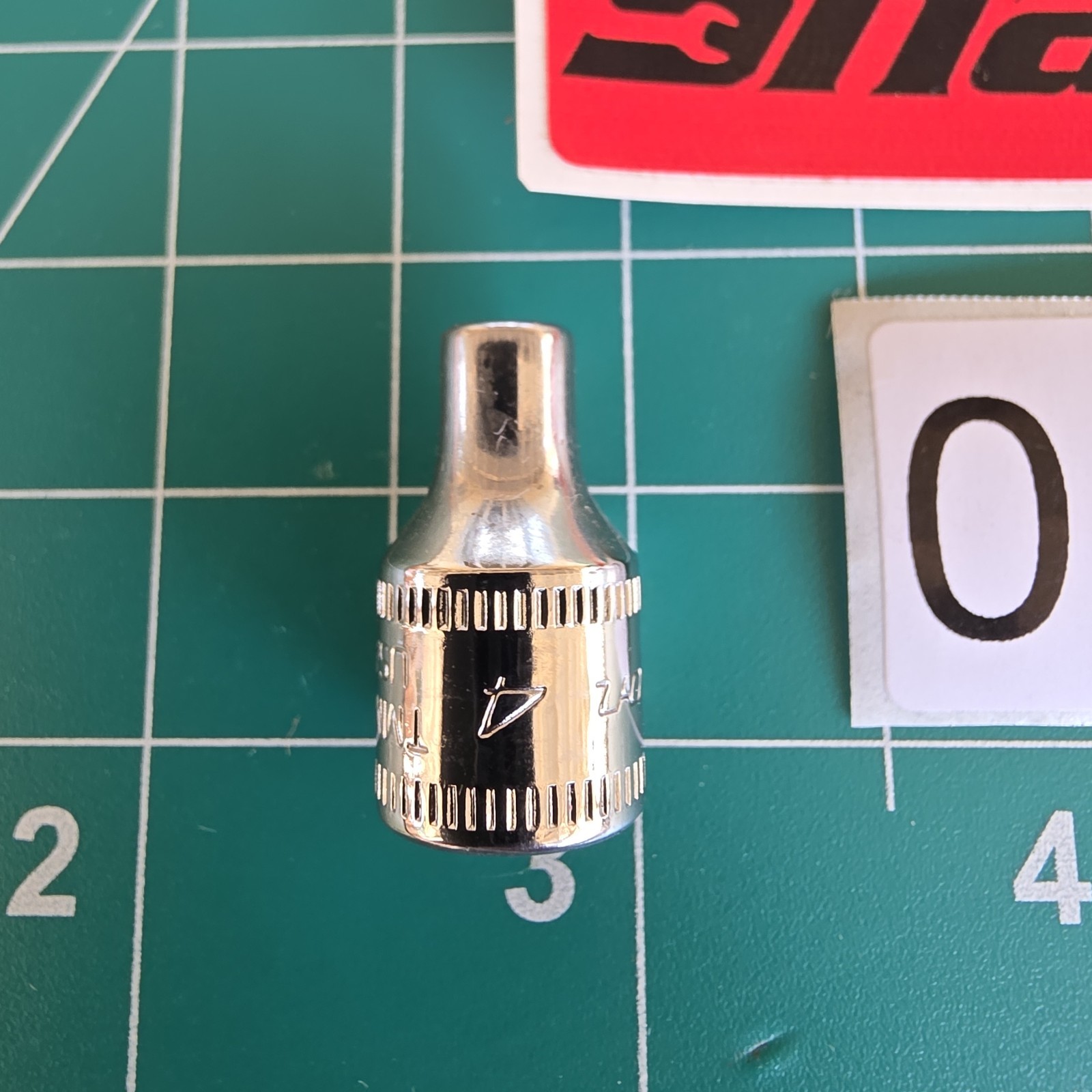 Snap-on Tools USA 1/4″ Drive 4mm Metric Shallow 6 Point Chrome Socket TMM4