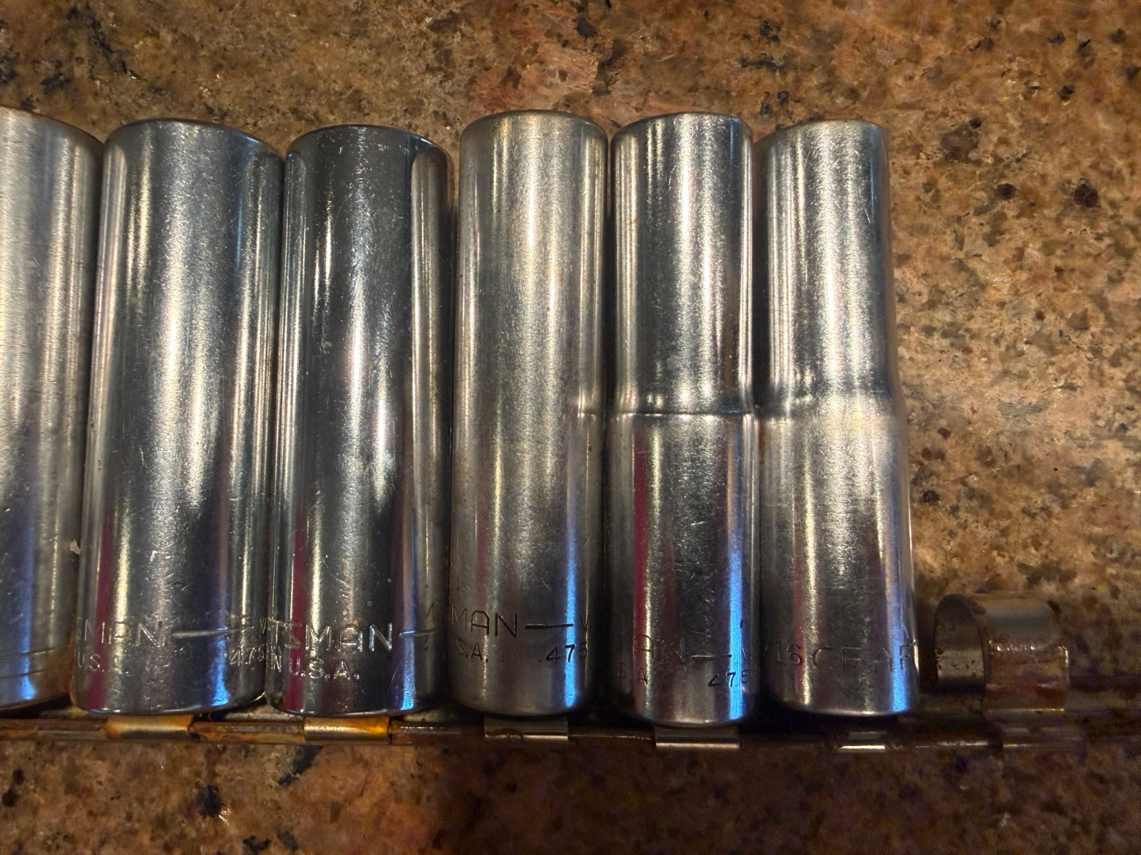 Craftsman USA 8 pIece SAE 3/8 dr. 12pt. Deep Socket Set FREE SHIPPING