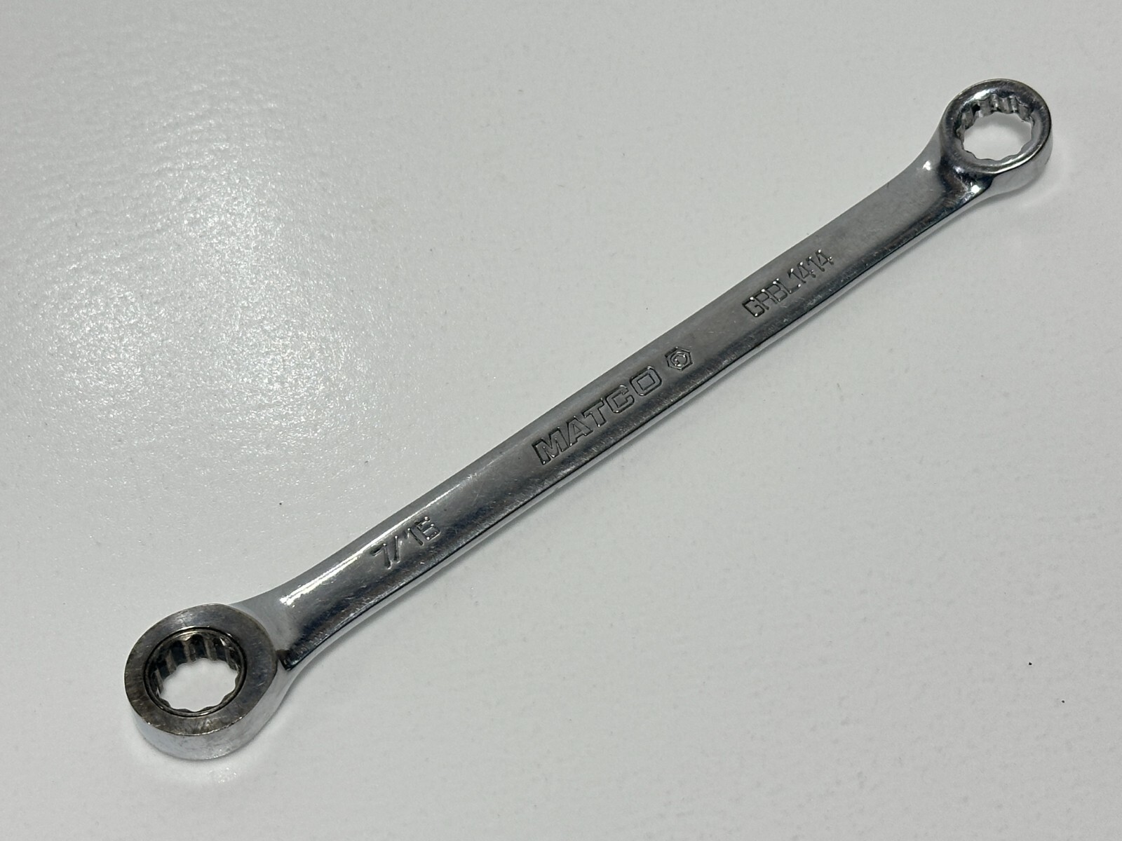 Matco Tools USA MADE GRBL1414 7/16″ SAE Double Box End Ratcheting Wrench, 12 PT.