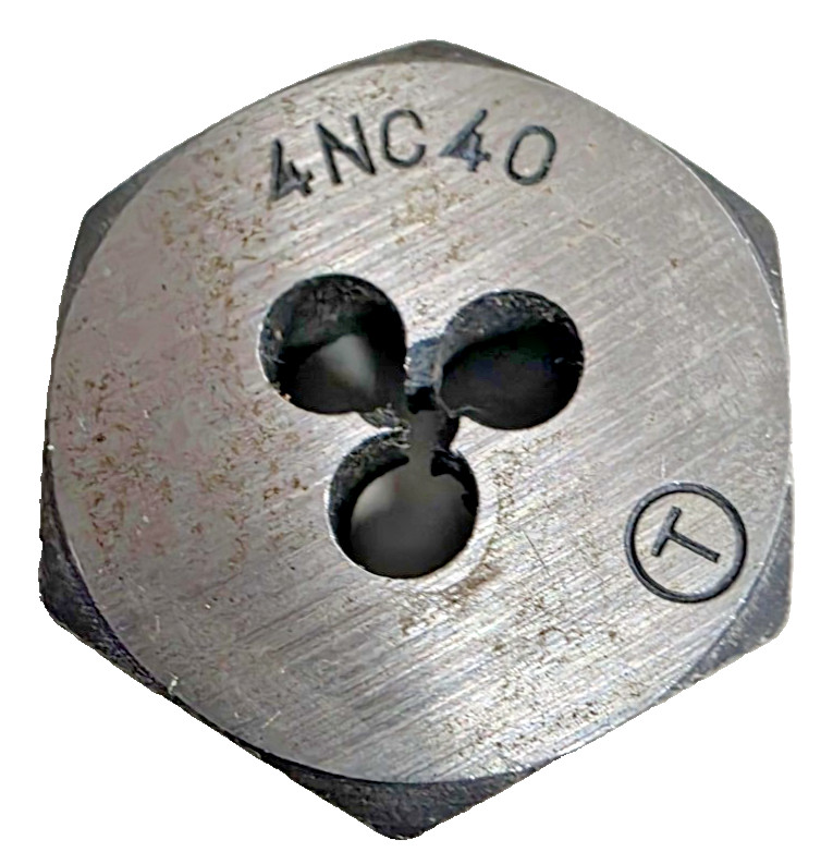 4-40 X 1″ Hex Die Triumph W108BP Carbon Steel SAE USA RH Rethreading 6412ZR