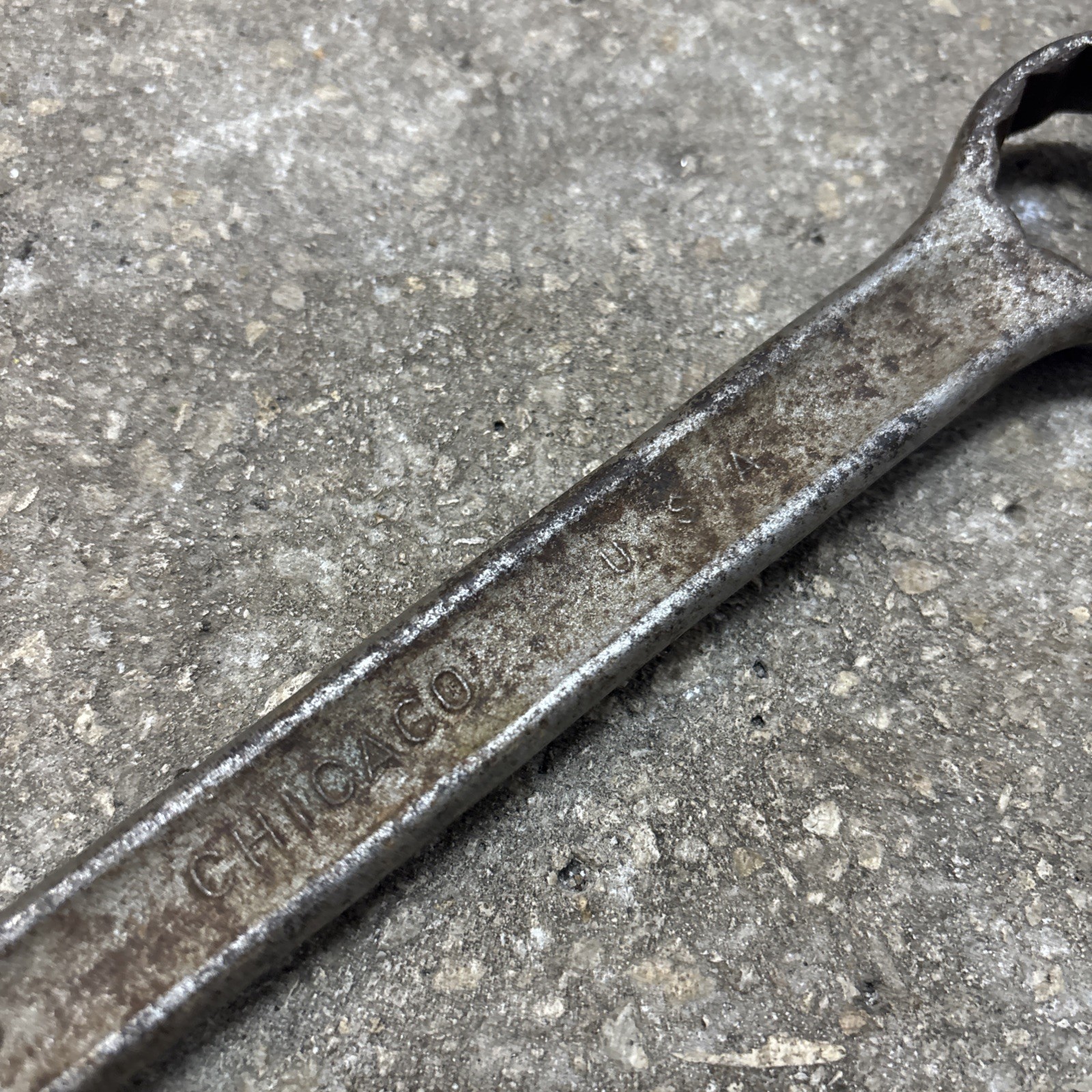 PENENS CORP 1″ SAE 12 Point Combination Wrench Vintage Chicago USA