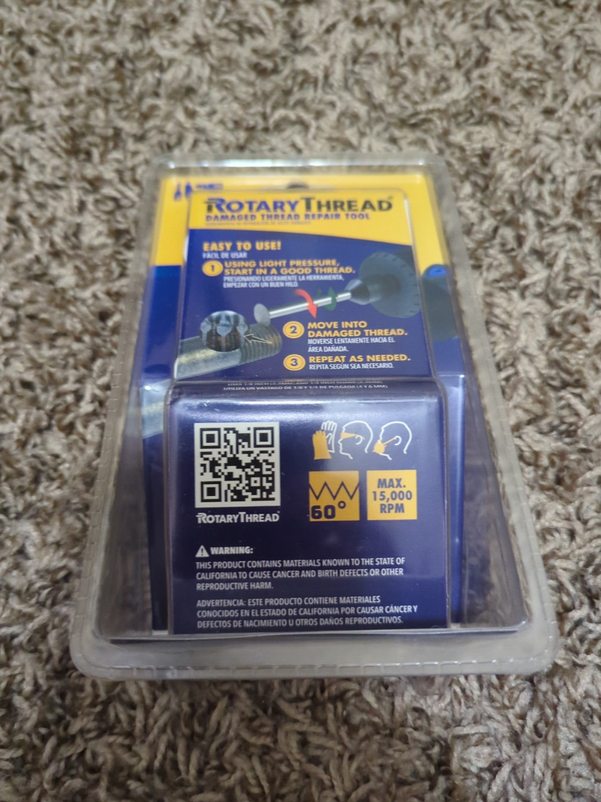 ROTARY THREAD Damaged Thread Repair Tool – Chase, Restore, Repair, and Clean FS