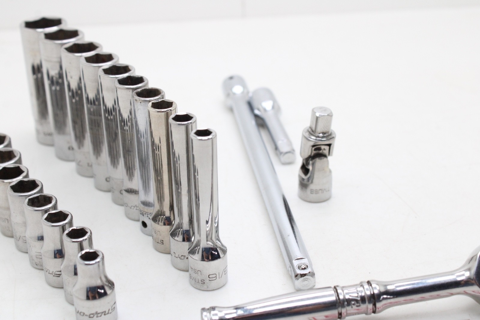 Snap-on 144TMPB 44 Piece 1/4″ Drive 6-Point Metric/ SAE General Service Set USA