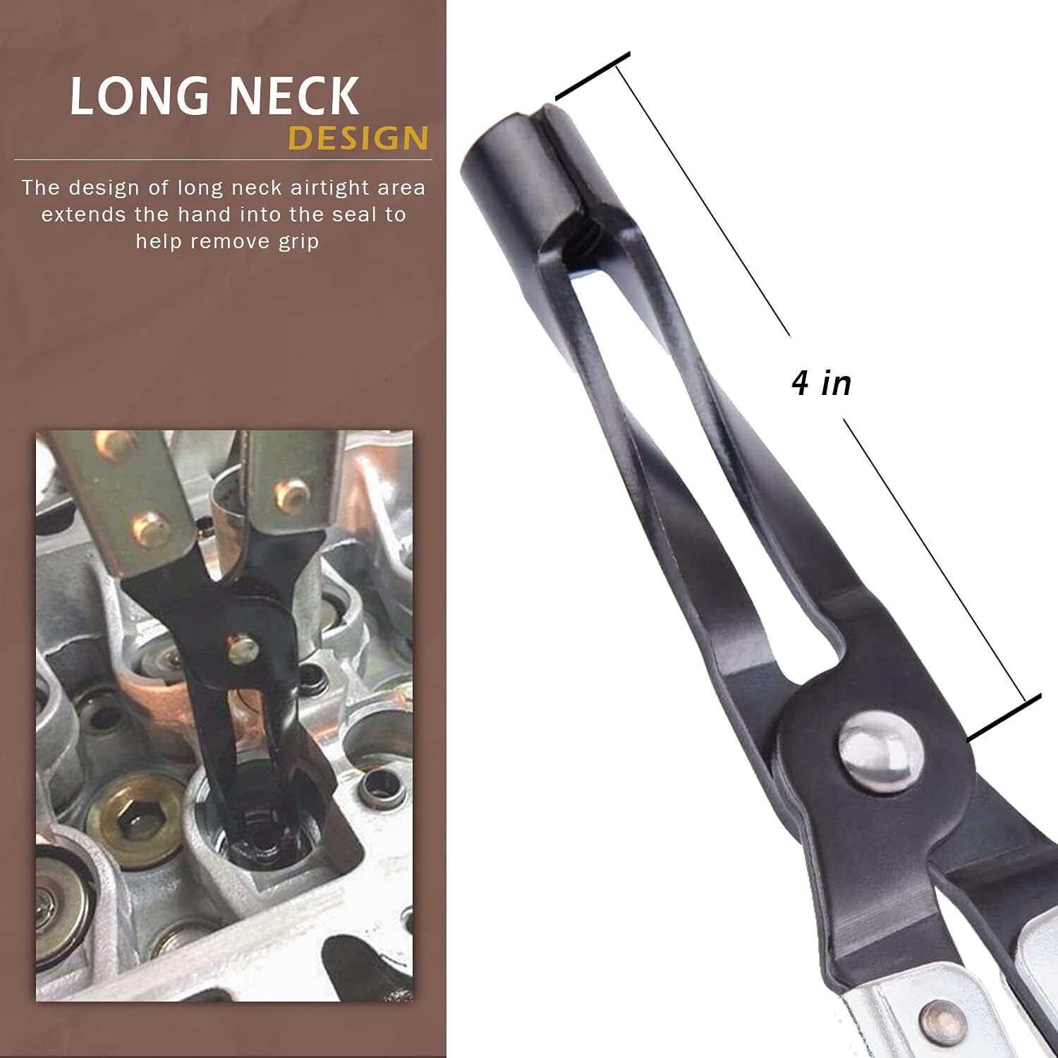 HW0107Valve Stem Seal Pliers Seal Removal Tool Remover Built to Last Firmly Grip