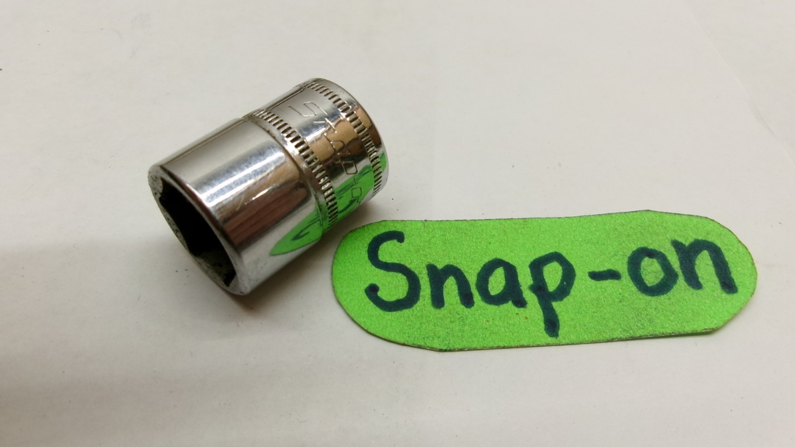 Snap-on tools USA 3/8″ drive 14mm metric 6 point Shallow Socket FSM141 Nice!