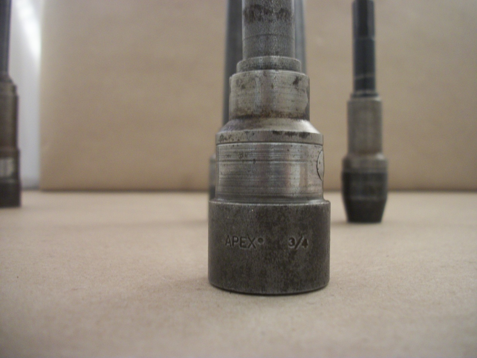 Lot of 4 Apex Hex End Power Drive Swivel Socket Extensions + One Other