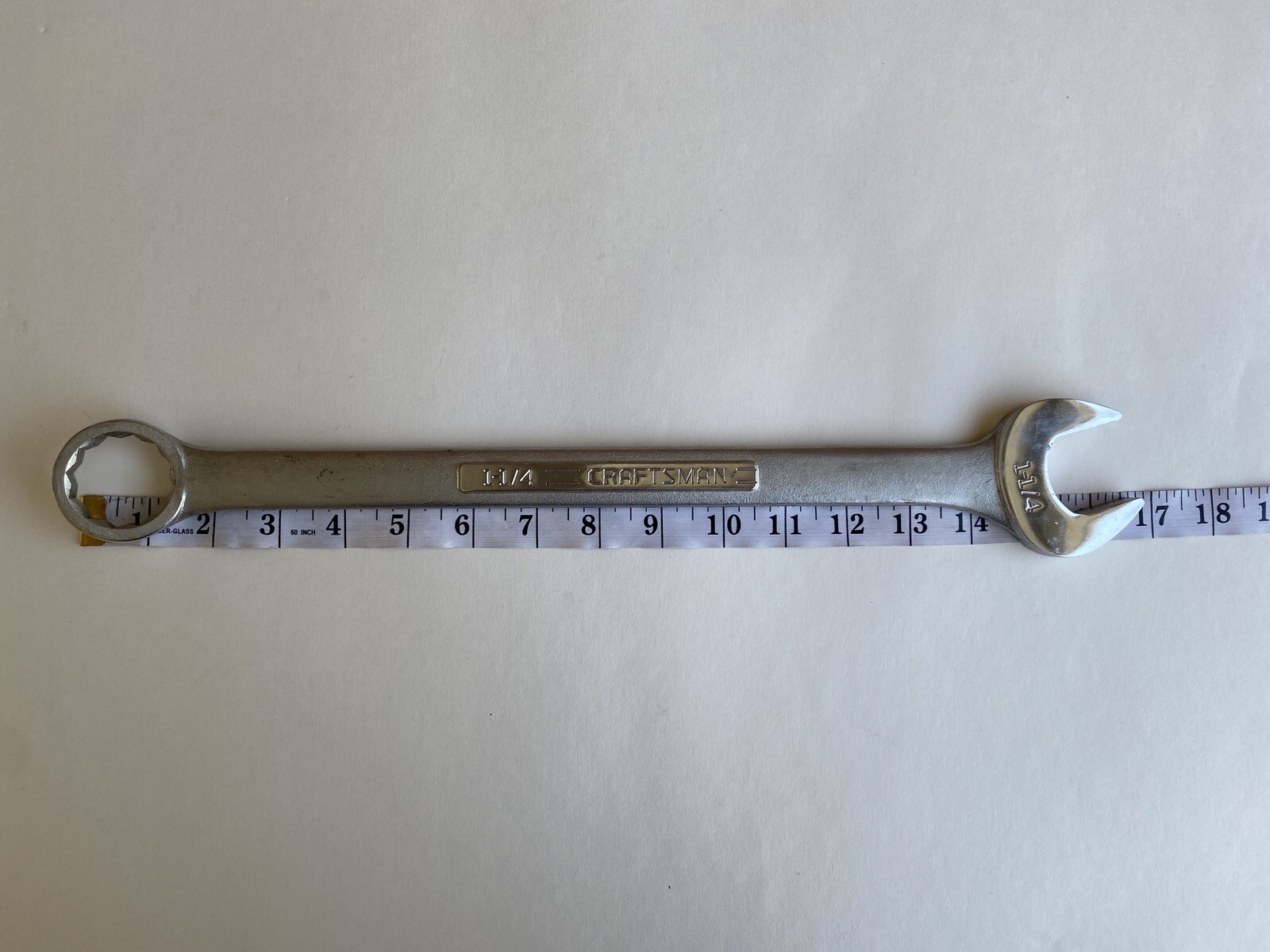 VINTAGE Craftsman USA 4 Pc SAE Comb. Wrench Set 1-1/14″ to 3/4″ V-44708 44586