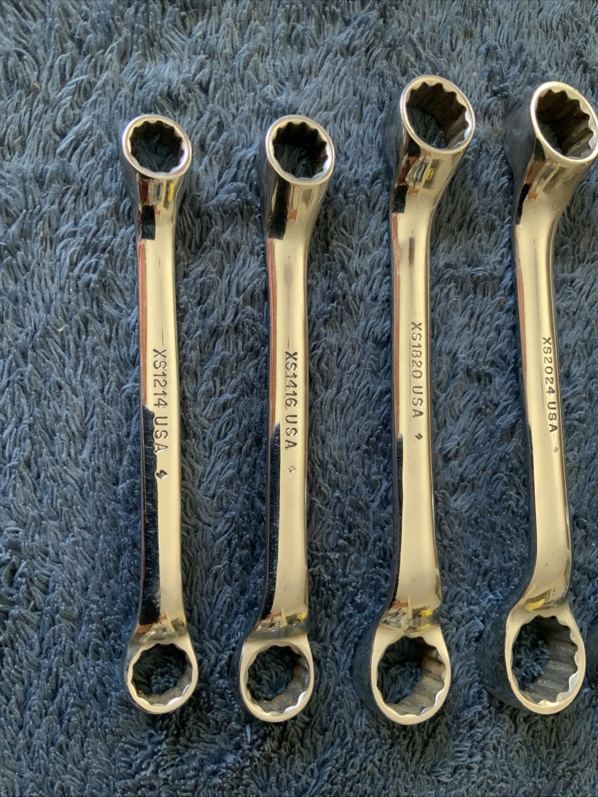 Snap On 5pc 10 Degree Offset Box End Wrench Set…Sae….pics For Sizes……aaa