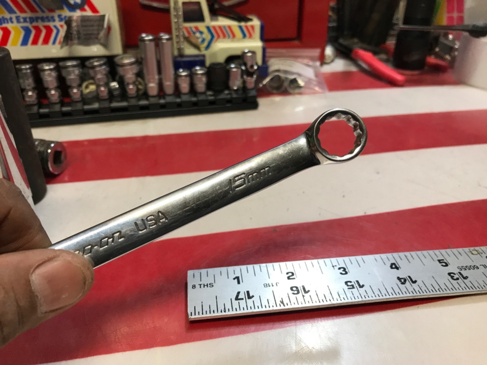 Snap on wrench 15mm flank drive plus SOEXM15 NICE 👍 FFF