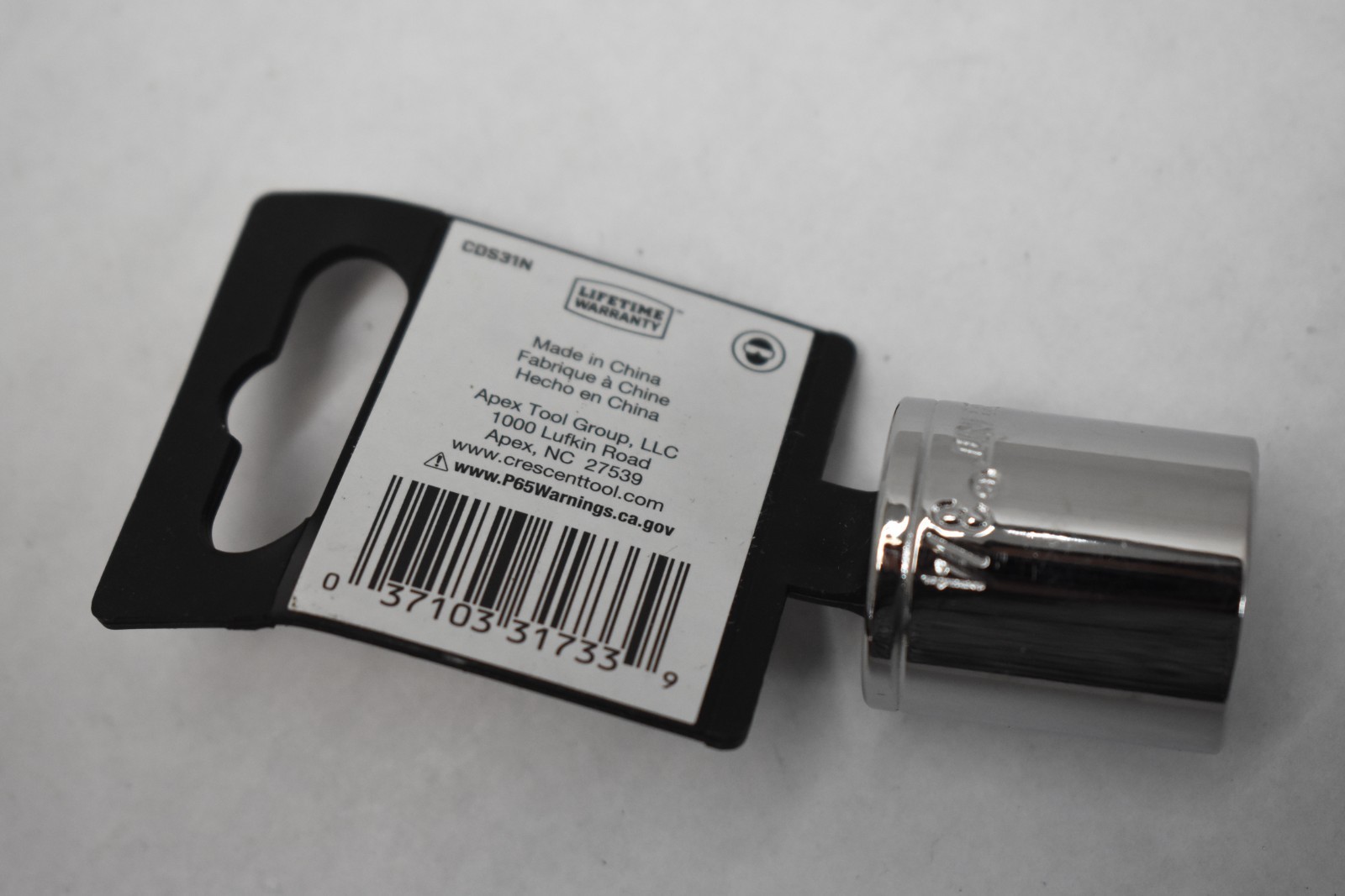 Crescent 3/8″ Drive 12 Point Standard SAE Steel Socket CDS31N