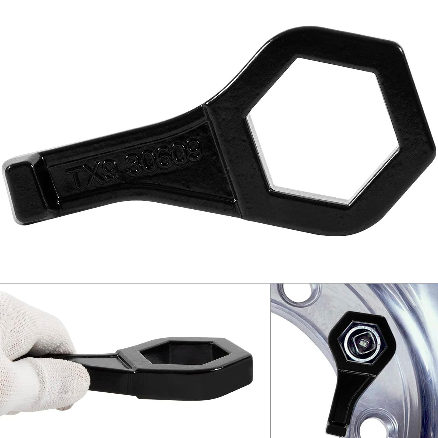 30609 Model TX9 Cap Nut Outer Nut Wrench Fits for Porkchop Style,Size:1-1/2 inch