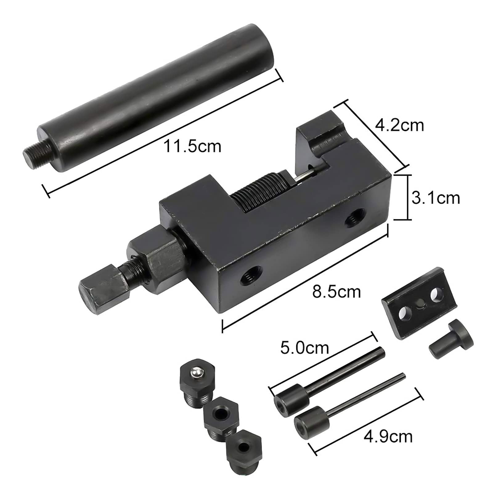 8MILELAKE Motorcycle Cam Drive Chain Breaker Riveter Rivet Riveting Cutter…
