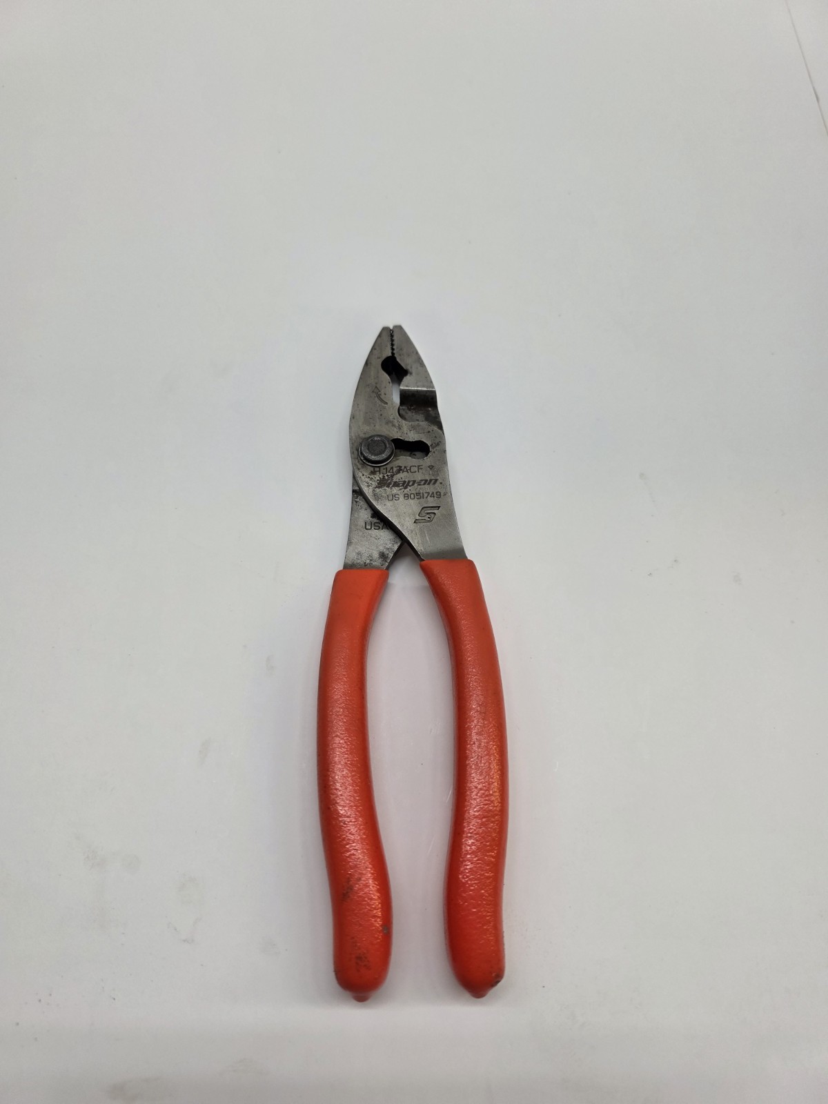 Snap-On Tools HJ47ACF 8″ Talon Grip FlankJaw Slip-Joint Pliers Orange