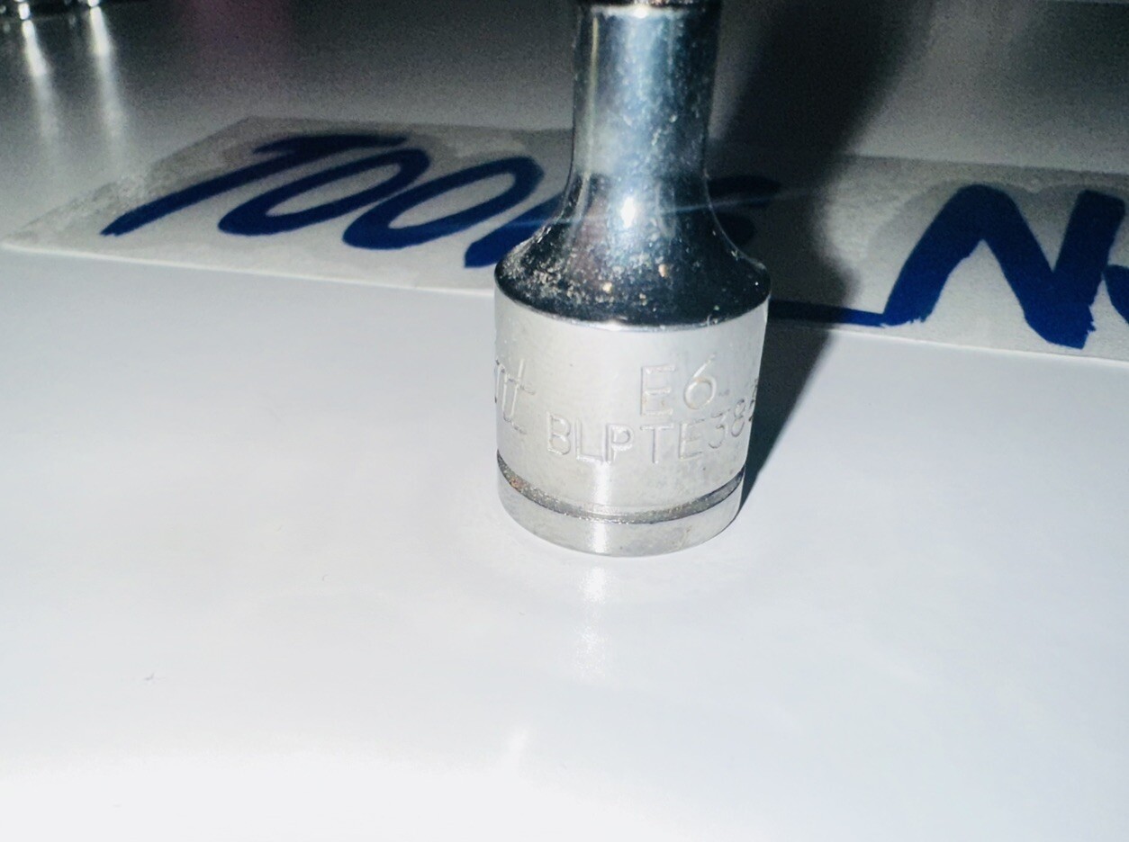 Blue Point 3/8″ Drive TORX E6 Standard Socket E6 BLPTE386