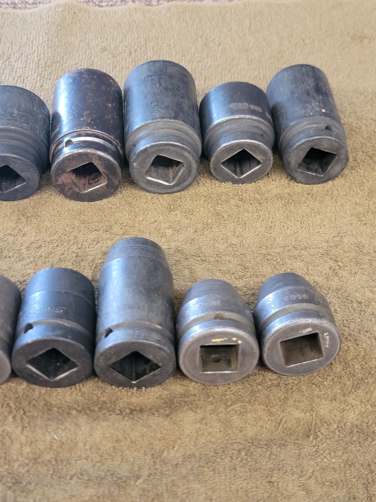 12 Snap-on Impact Socket Set SIM IM 3/4 Drive Sae 1-1/2 3/8 5/16 3/16 1/8 5/8″
