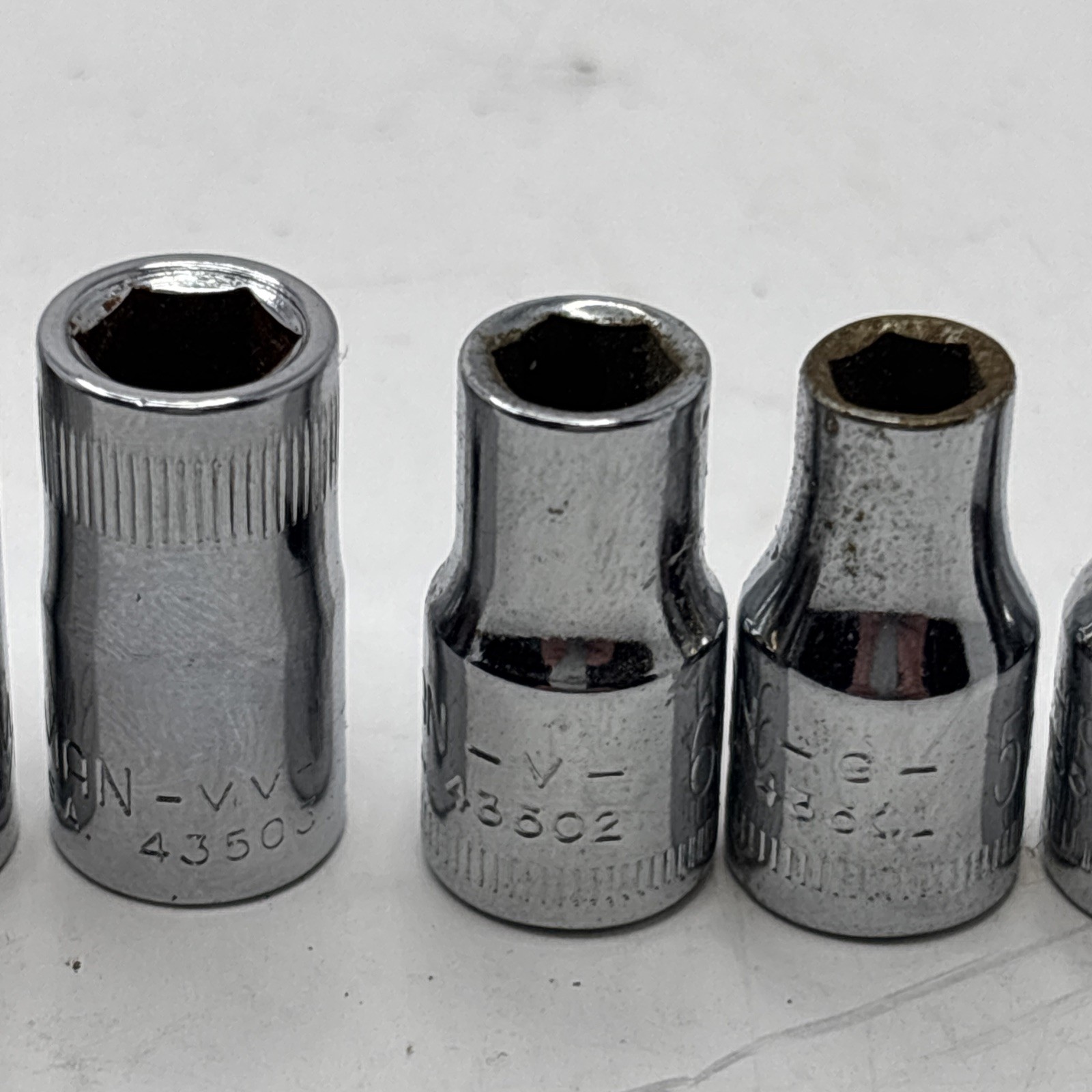 Craftsman 1/4″ Dr 11 PC 6 Pt Point Metric Std Chrome Socket Set 4mm – 14mm