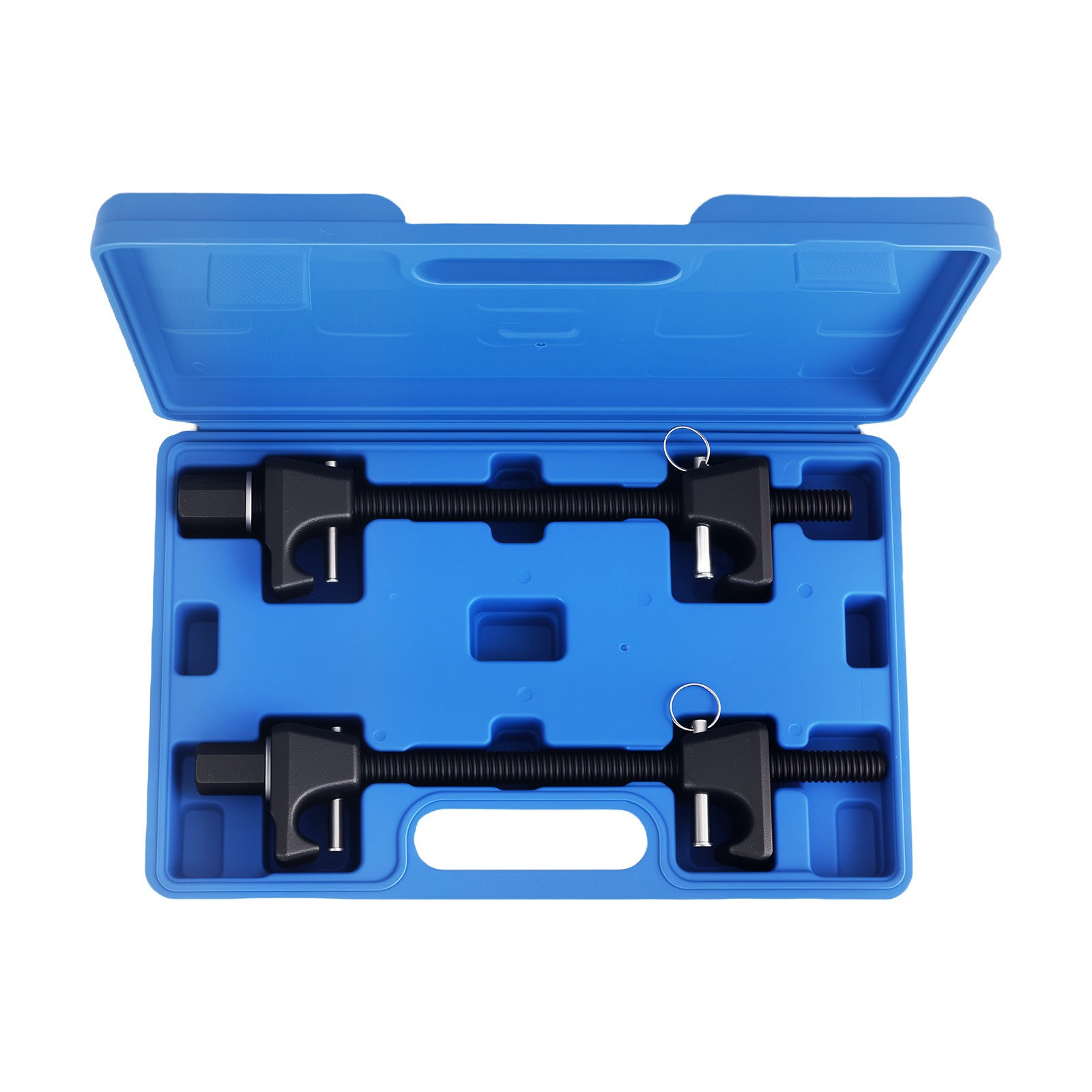 2pc Coil Spring Compressor Tools Kit For MacPherson Struts Shocks W/Detent Pins