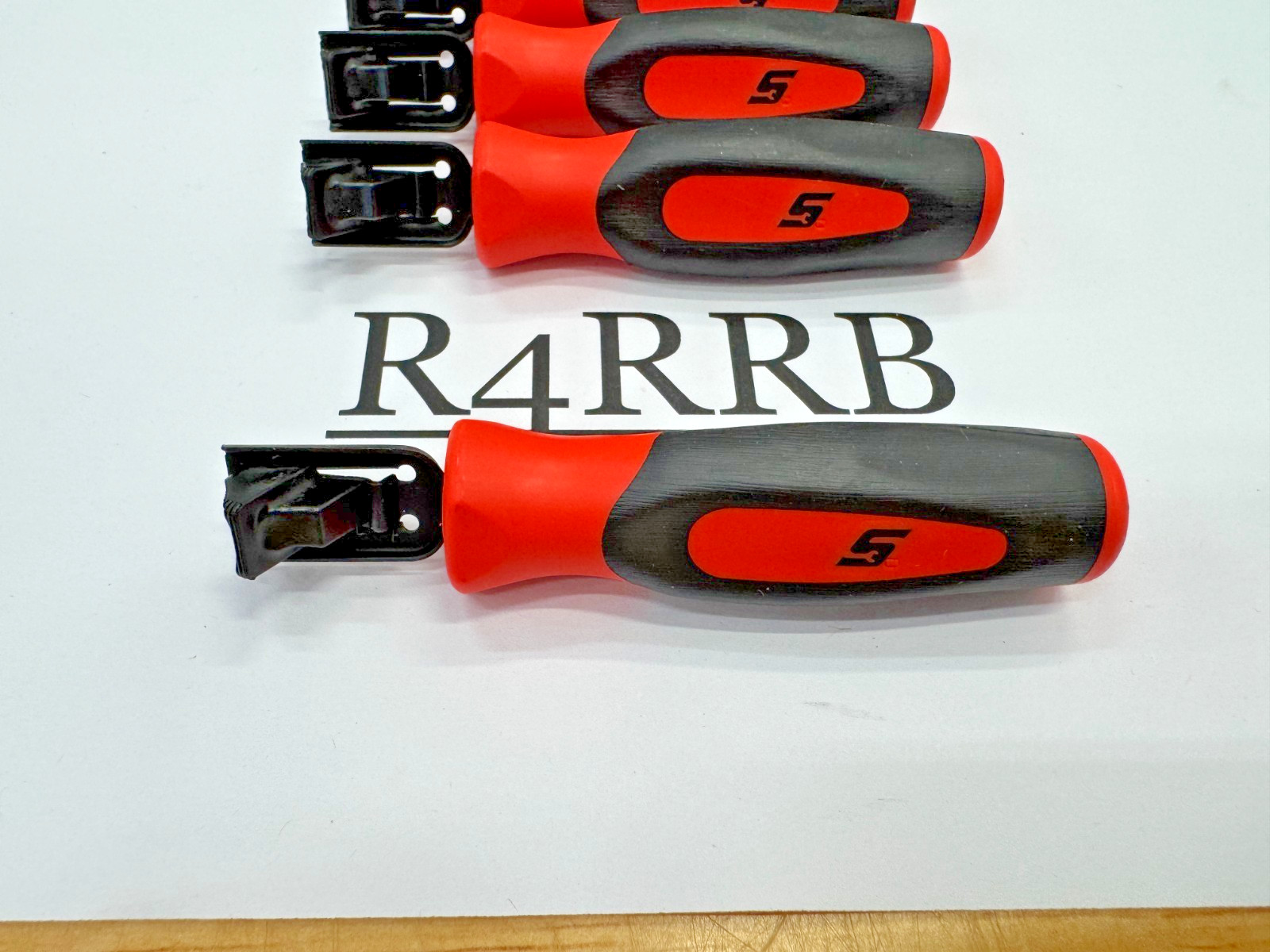 Snap-on Tools USA NEW ORANGE Soft Grip Feeler Gauge Holders LOT SET FB336-1Ox5