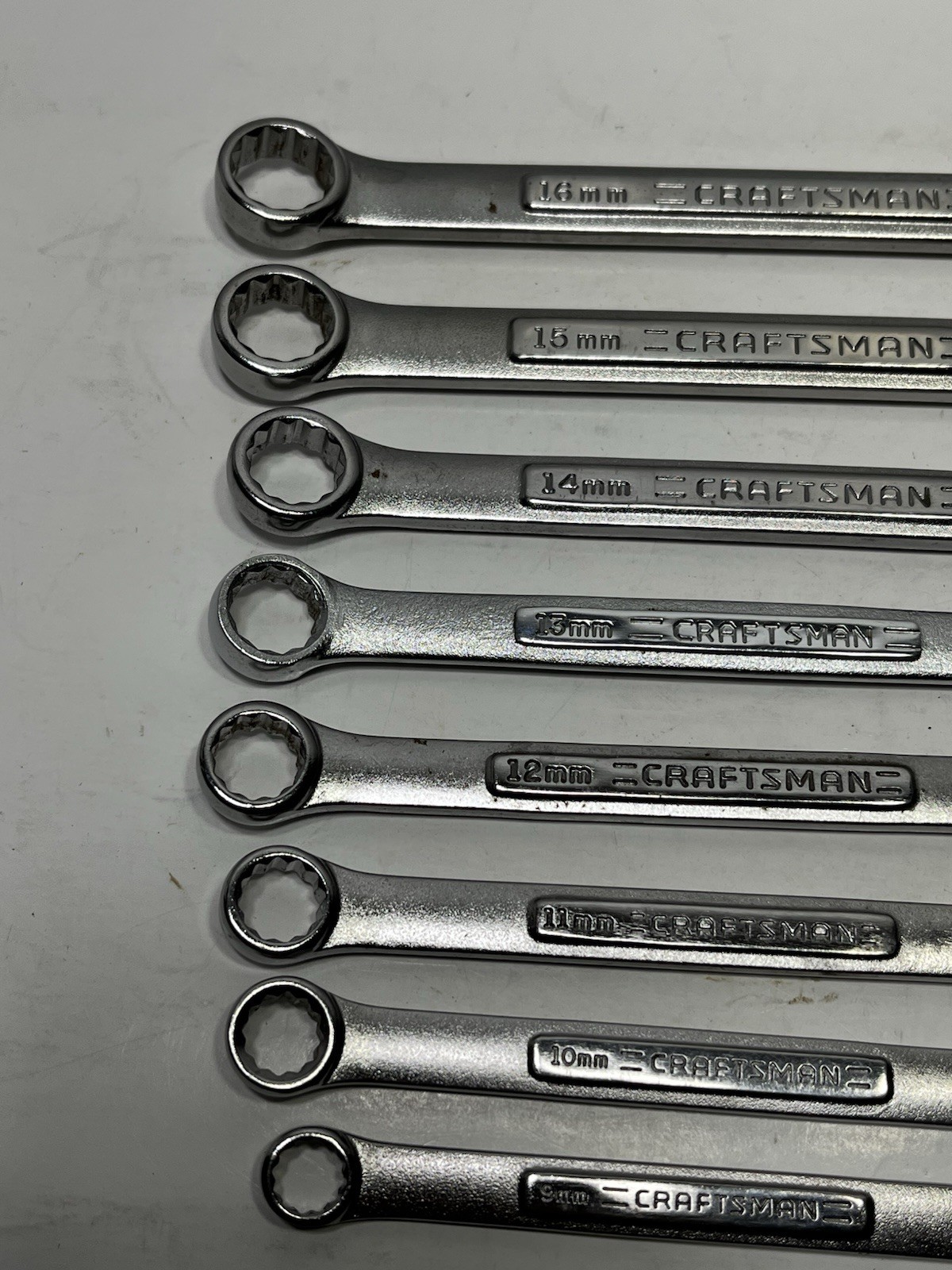 Craftsman 8 Piece 12 Point Combinaition Metric Box End Wrench Set