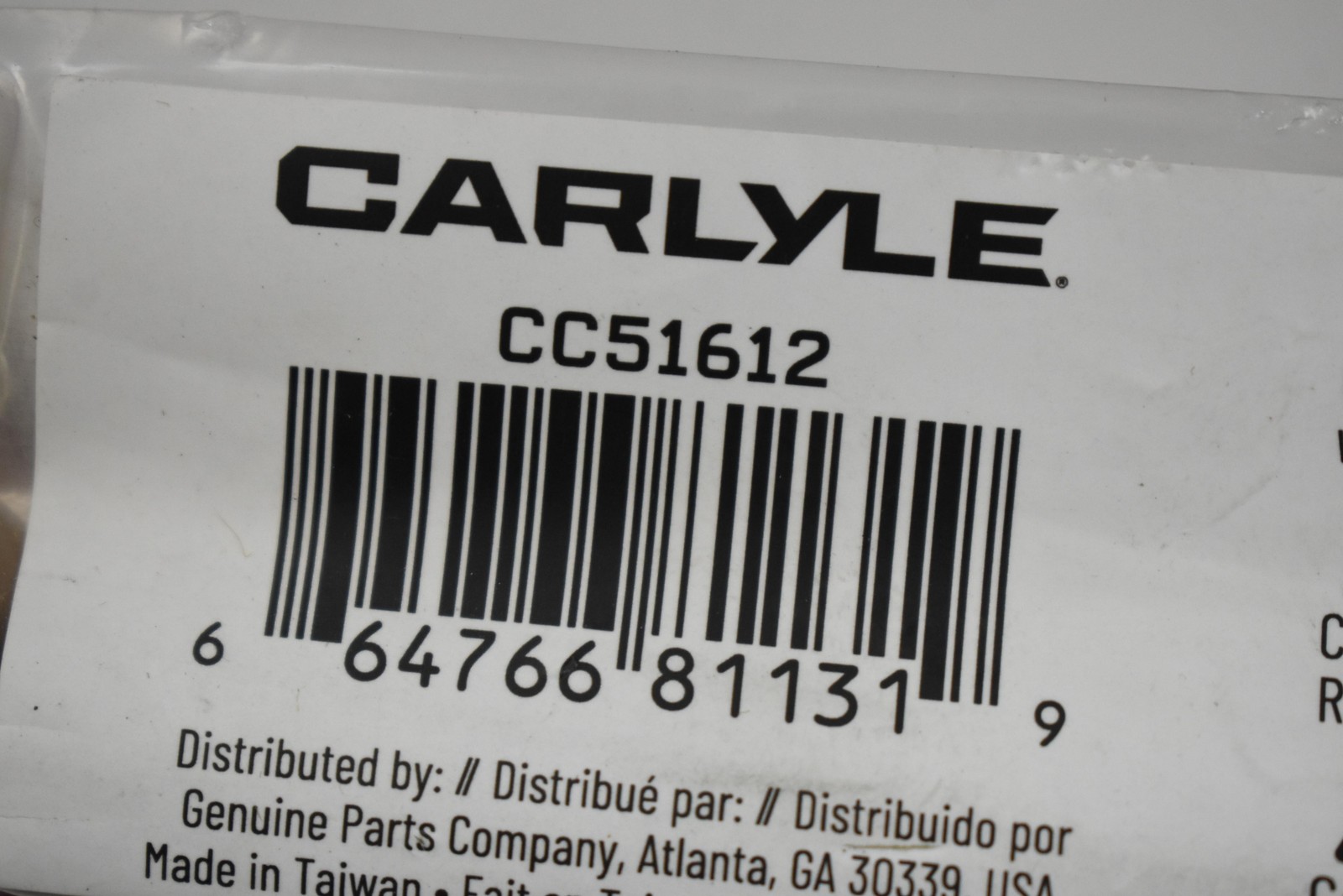 Carlyle CC51612 Cold Chisel Steel Hand Tool Black New Sealed Bag Automotive