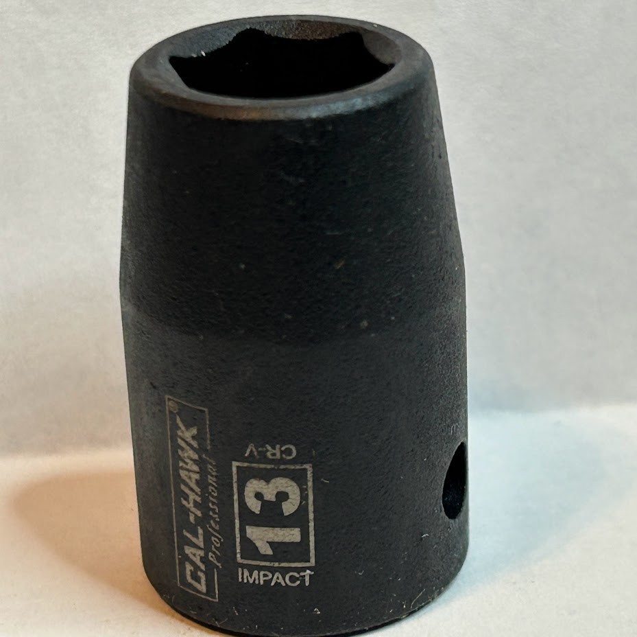 Cal- Hawk Professional Impact Socket 13 mm x 1/2″ Dr 6Pt Free USA Shipping