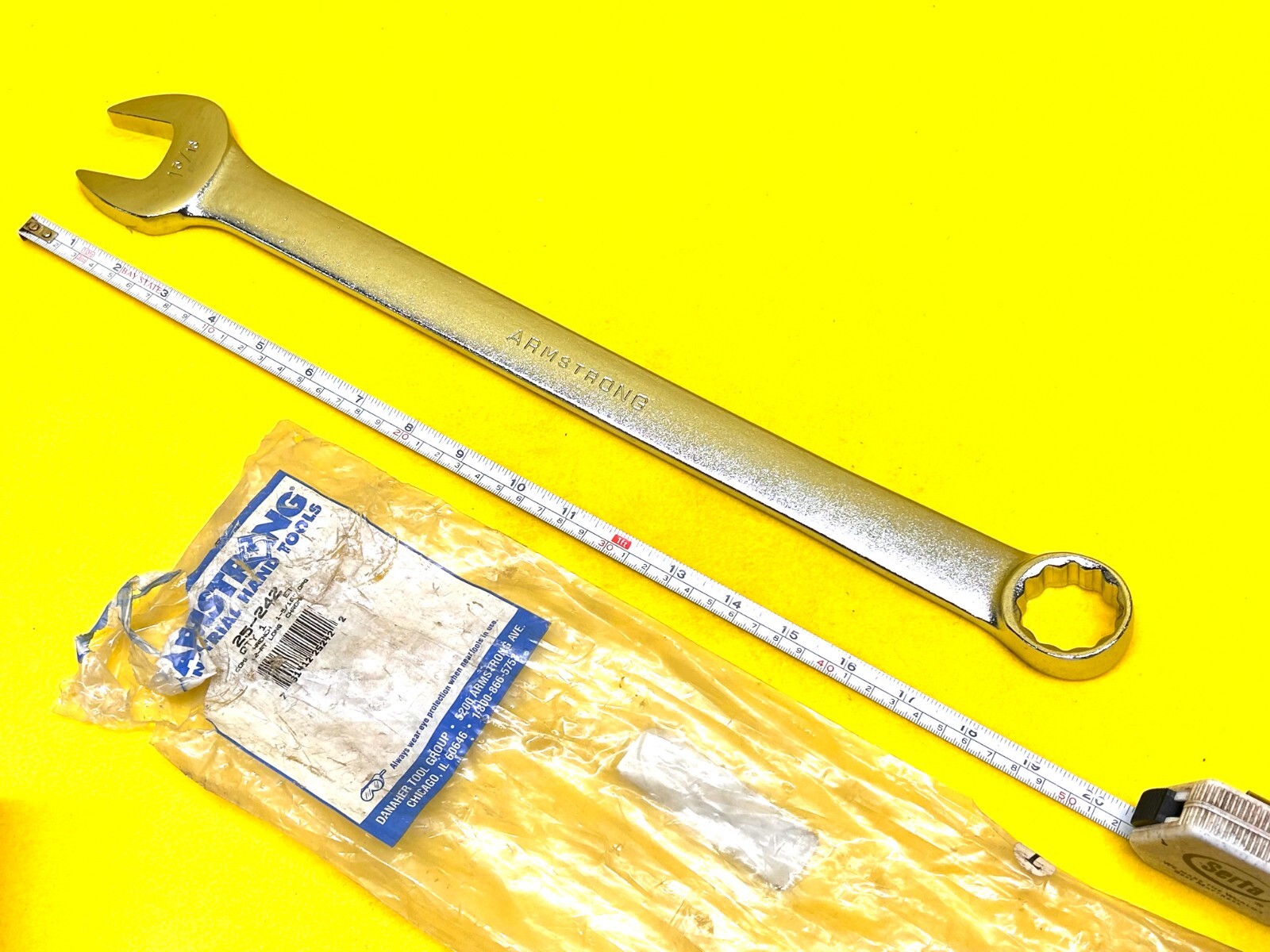 ARMSTRONG TOOLS 1-5/16″ USA 12-POINT LONG CHROME COMBINATION WRENCH 25-242 NEW