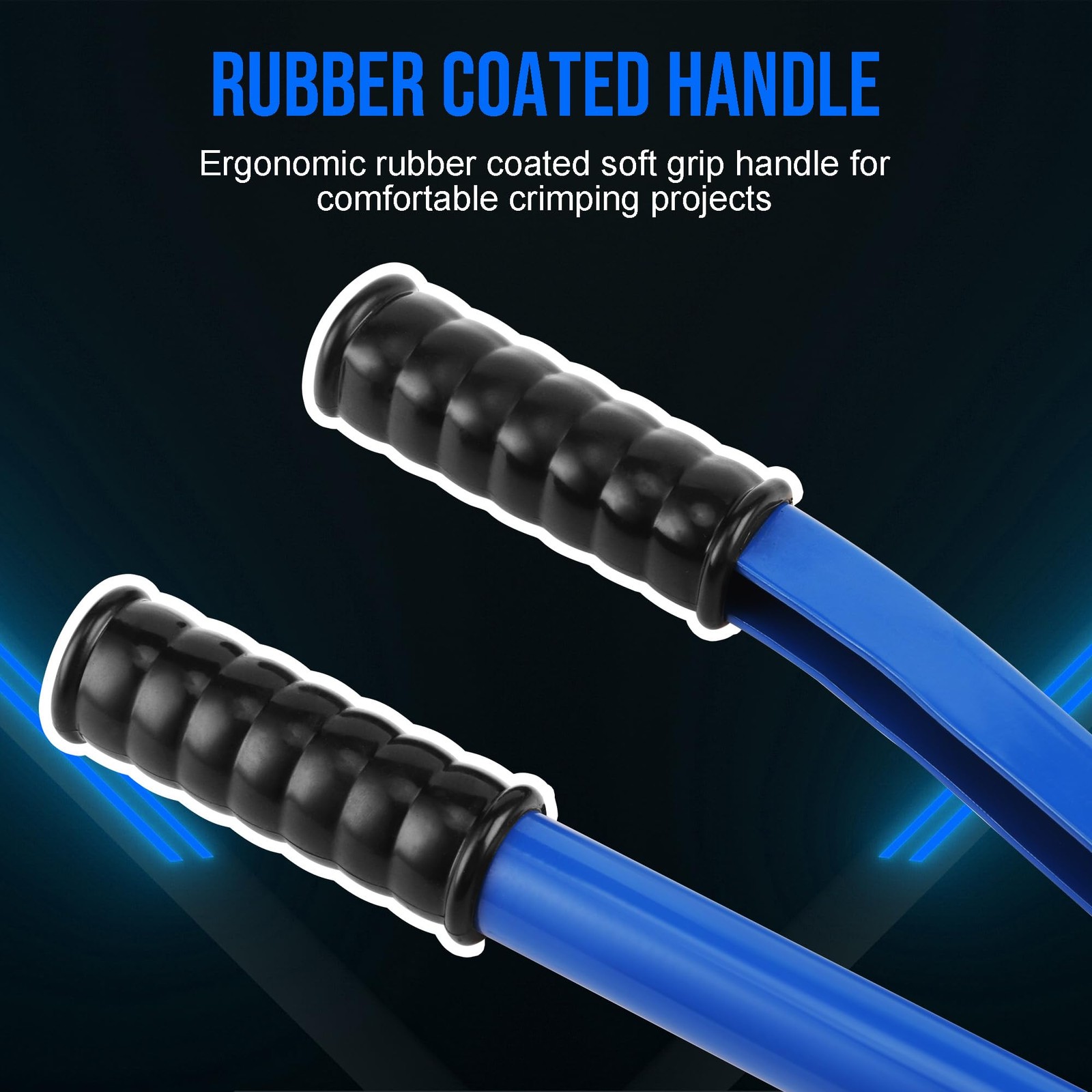 19 Packs Hydraulic Cable Lug Tool with durable case, 4 AWG to Blue