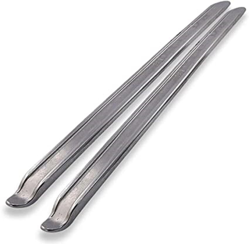 2 FORGED STEEL CURVED 24″ TIRE IRON PRY BAR AUTO CAR MOTORCYCLE BIKE CHANGER