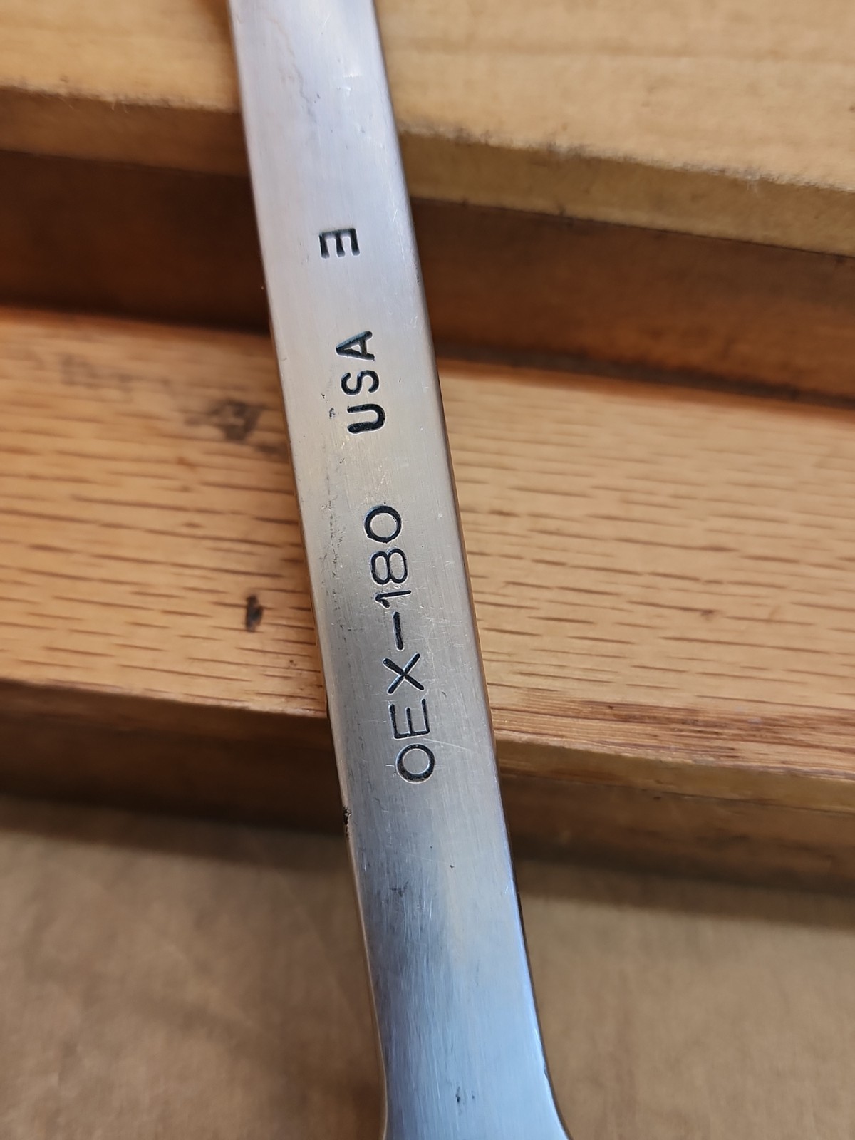 Snap On SAE 12 Pt Combination Short Wrench 9/16″ OEX-180 Vintage 1963 Date Code