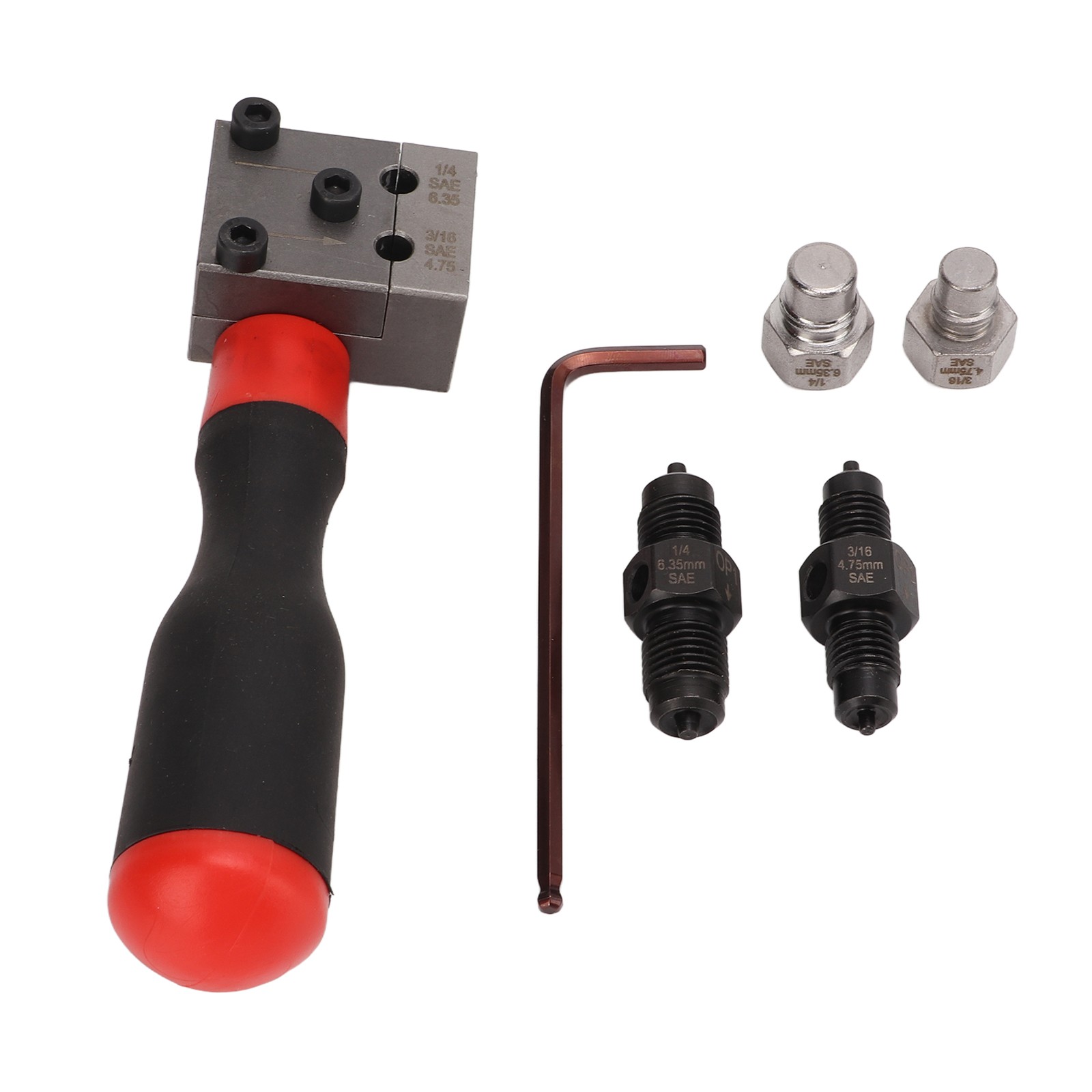 3/16in 1/4in Copper Tube Brake Line Single Double Flare Tool Adapter Universal