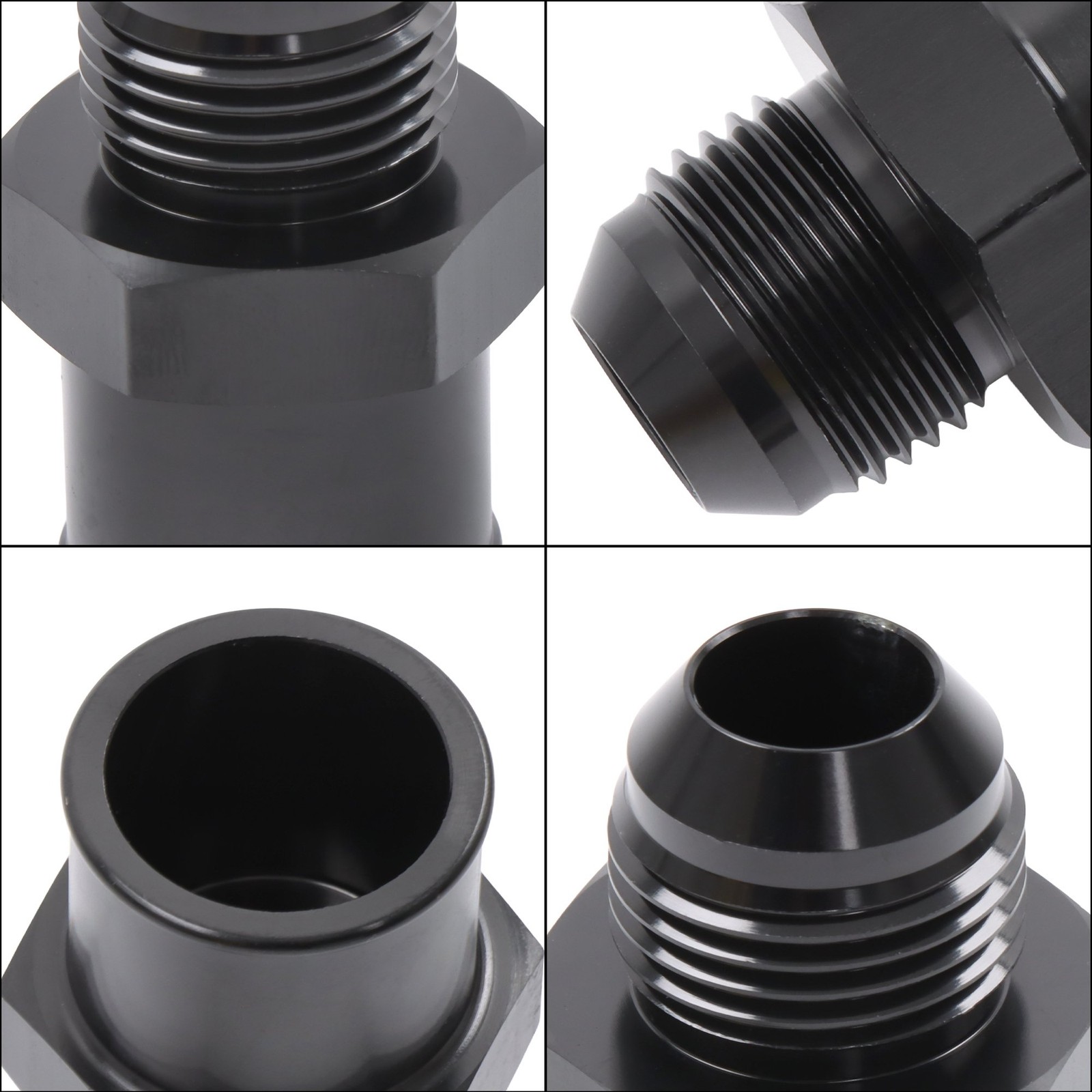 1 Pair SBC 10AN Valve Cover Adapter Fittings for Push-In Grommet 34-00031 New