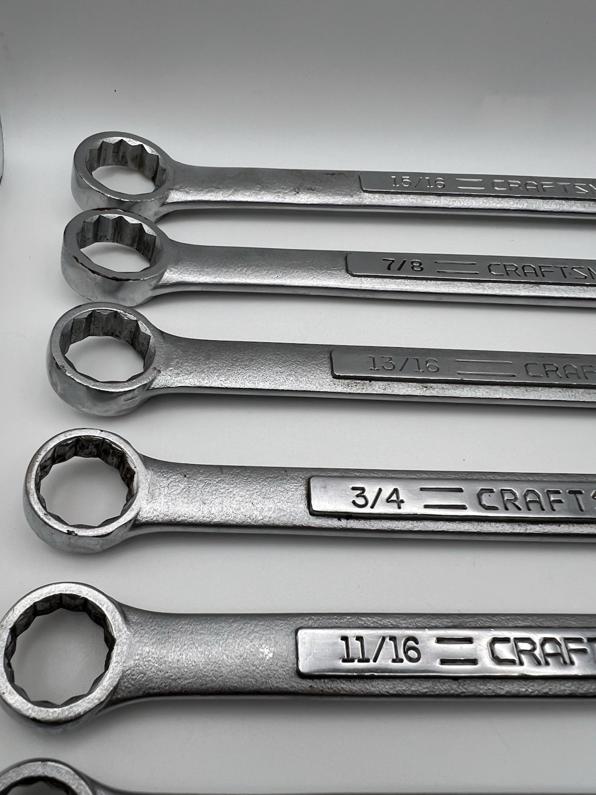 Craftsman 11 Piece SAE Combination Wrench Set -VV- & -V- 12Pt 5/16”-15/16” USA