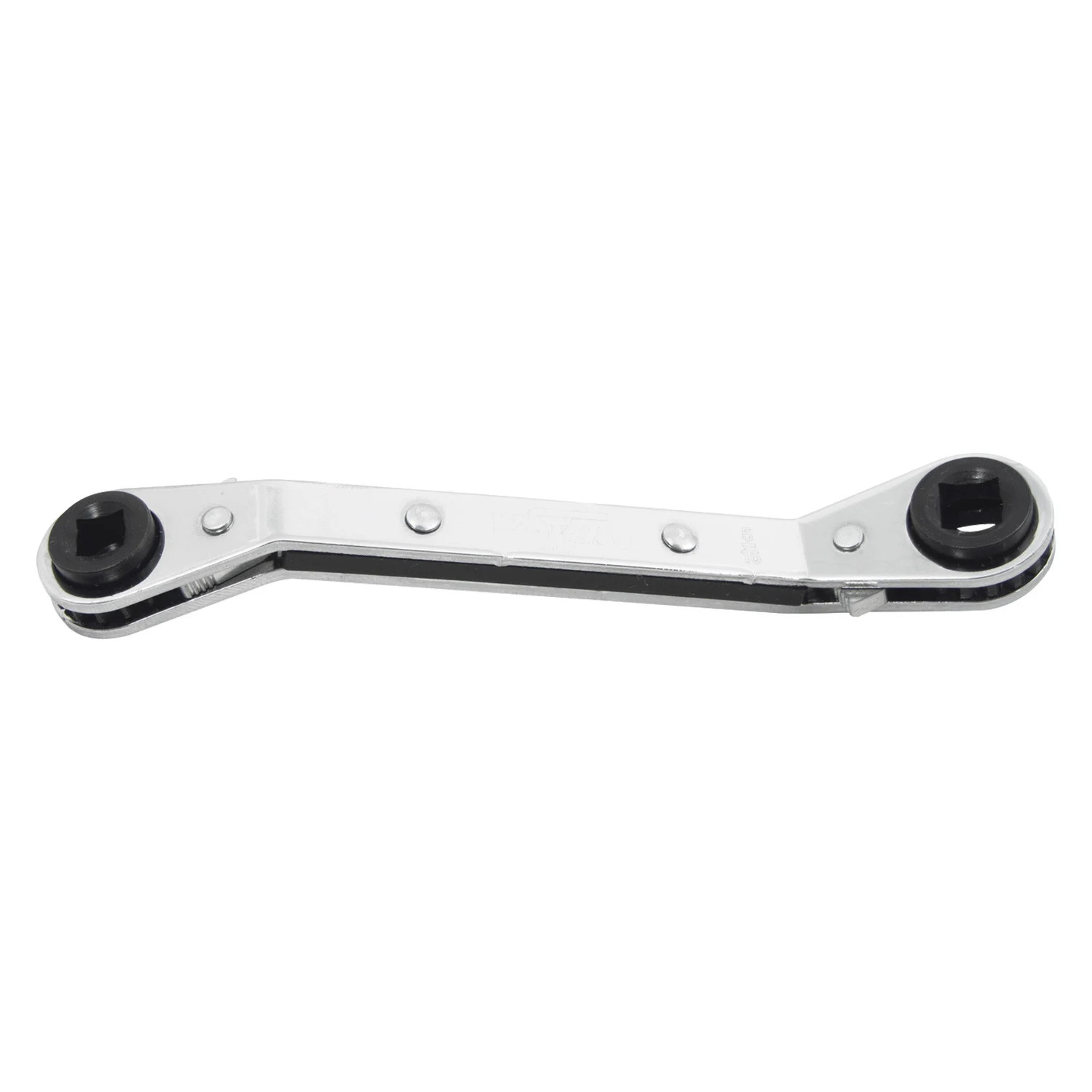 3/8″x 5/16″ sq. to 1/4″x 3/16″ sq. Offset Ratchet A/C & Refrigerator Wrench