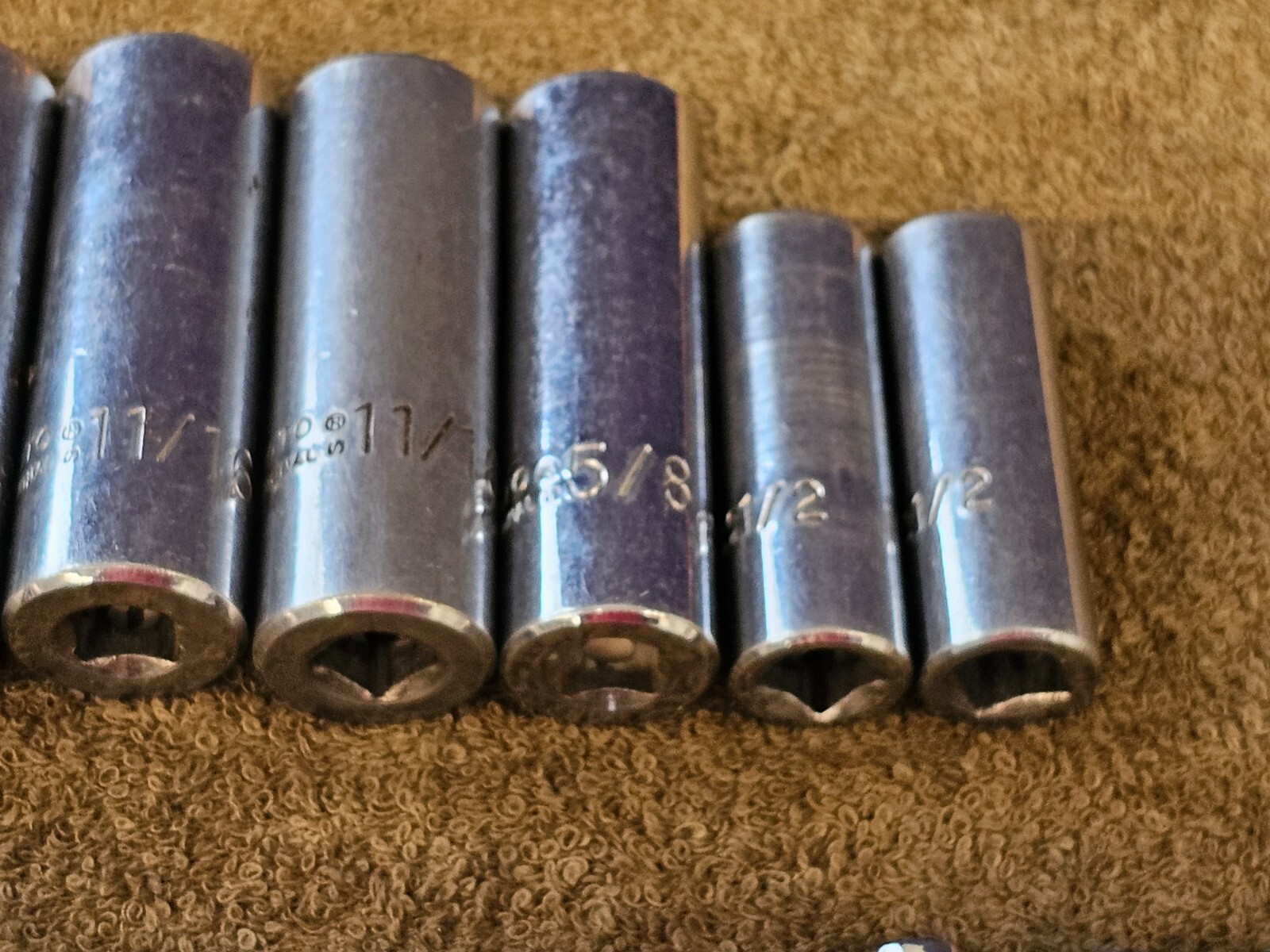 21 Proto Professional Deep Well Long Socket 3/8″ Drive Set Sae 7/8″ 1/4″ 5024H