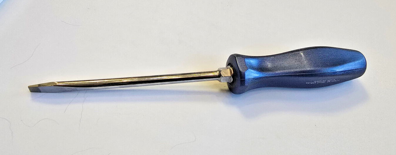 SNAP-ON TOOLS Power Metallic Blue HARD PLASTIC HANDLE Screwdriver SDD6A USA