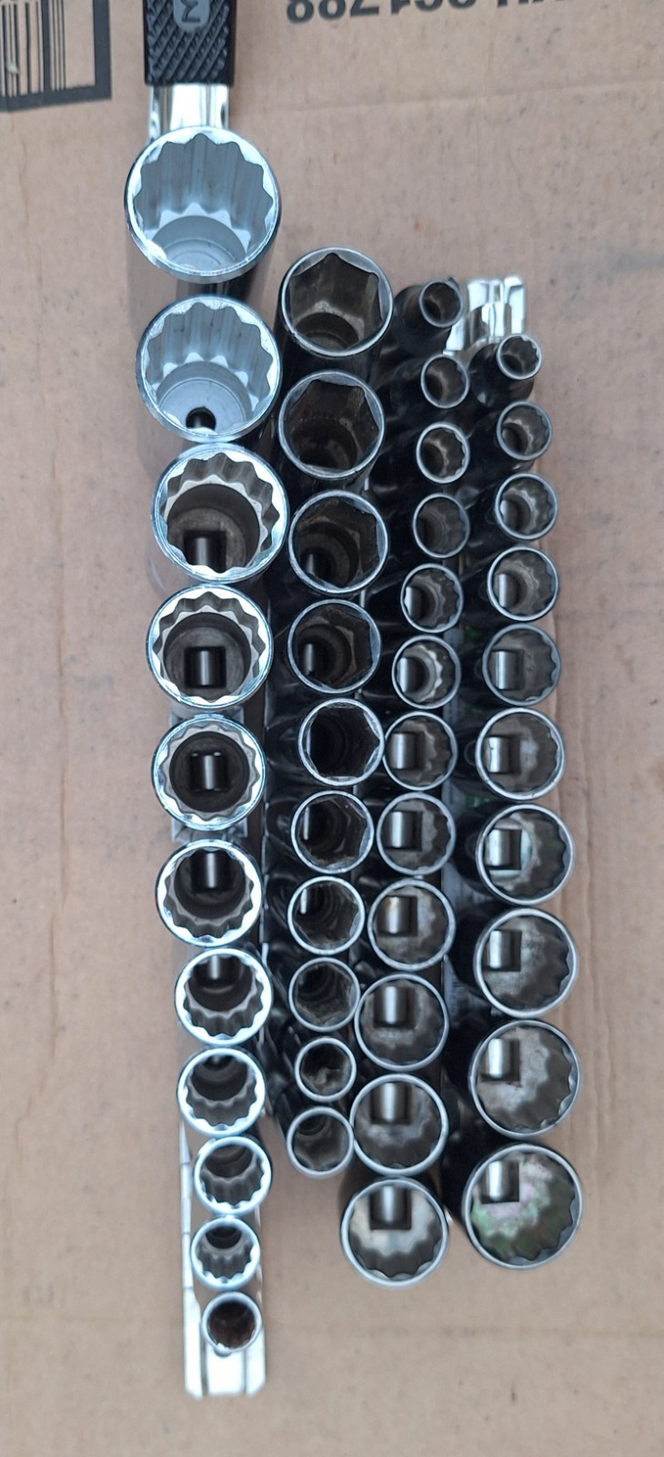 Husky 42 Piece Socket Set Metric & SAE 6 & 12 Point See Description!