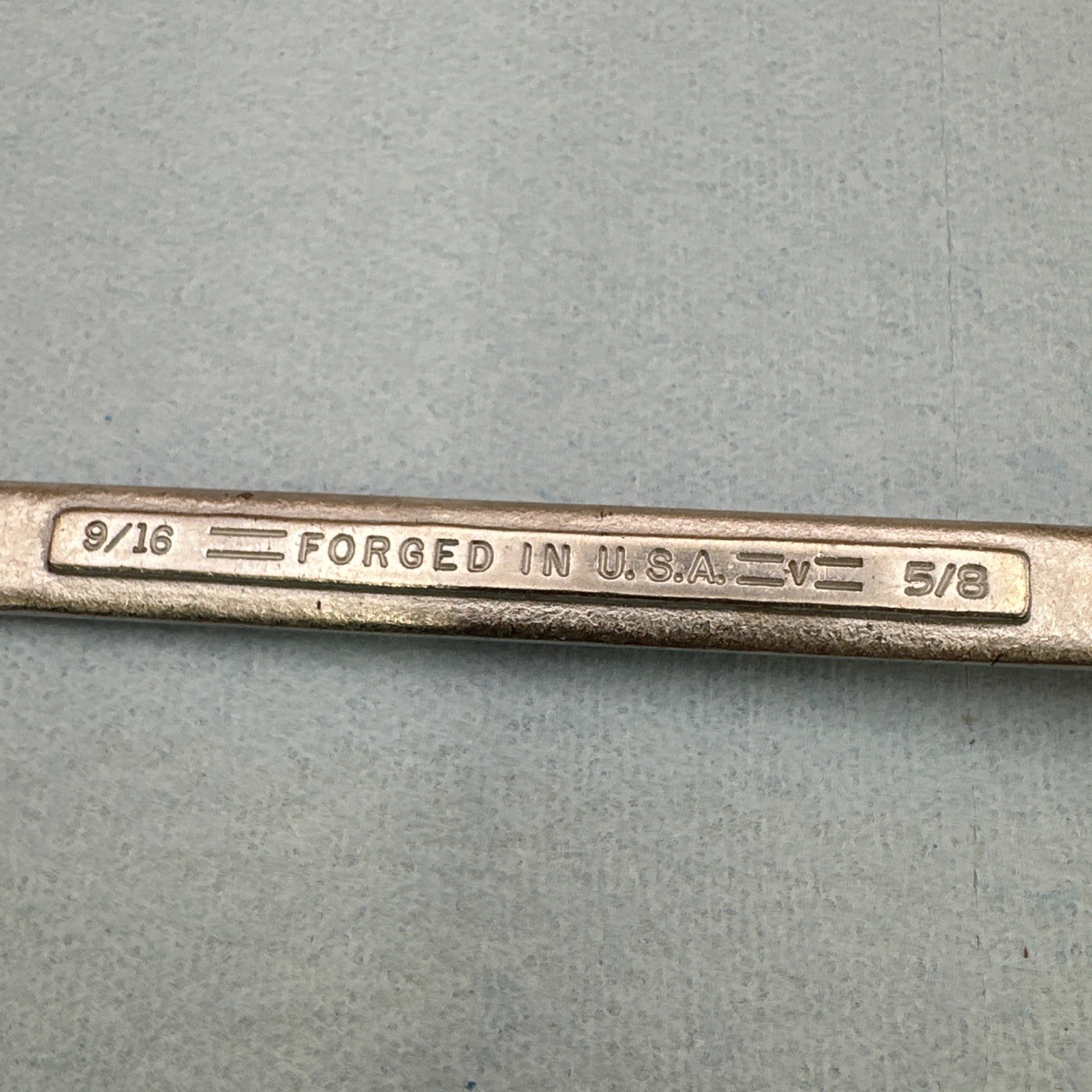 Craftsman Flying =V= 9/16″ x 5/8″ Double Box End Wrench USA Vintage
