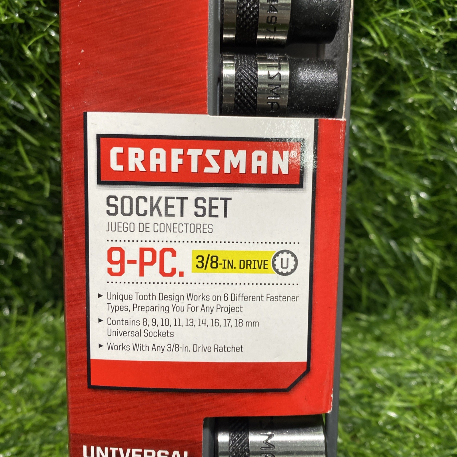 Craftsman Vintage 9-Piece Metric Socket Set 9-2496 NOS