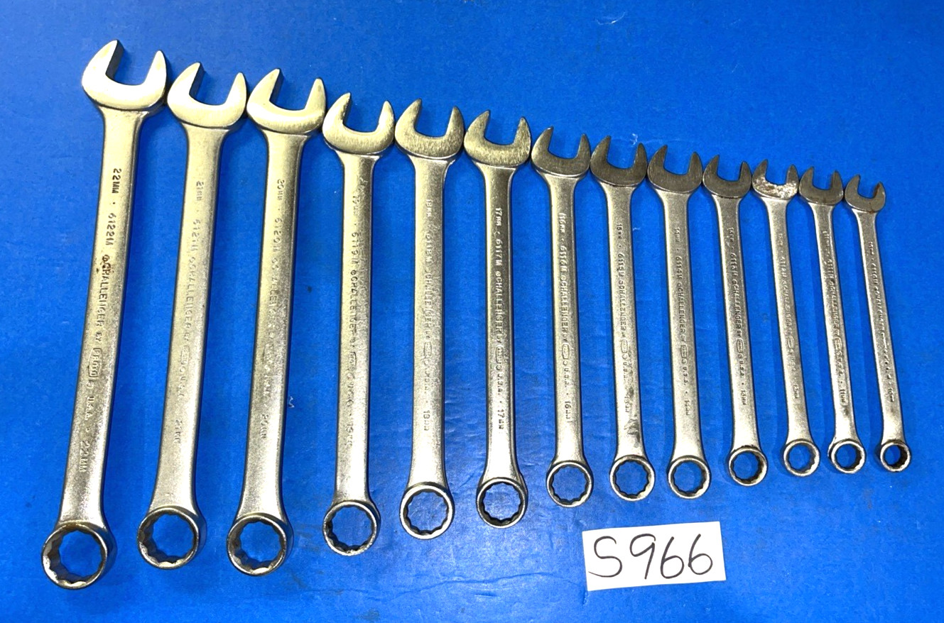 CHALLENGER BY PROTO TOOLS 13 PIECE METRIC COMBINATION WRENCH SET 12 POINT