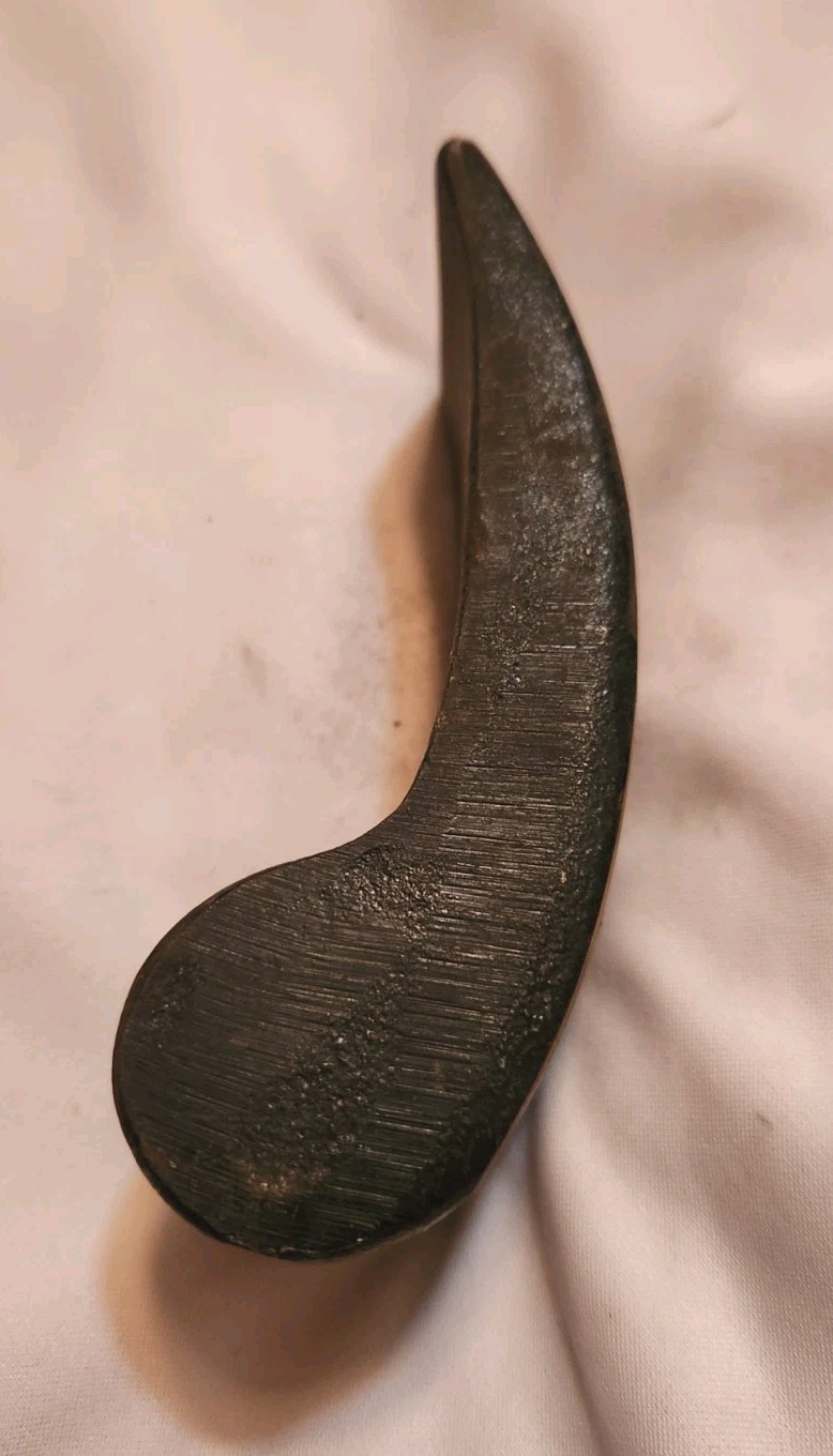 Vintage Auto Body Fender Repair Curved Hand Dolly Anvil Dollie & Comma Shaped