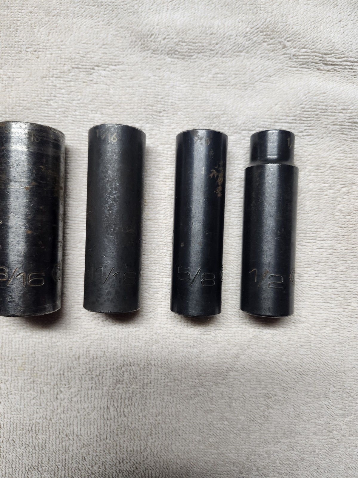 6 MATCO 1/2″ DR 6 POINT SAE IMPACT SOCKETS 15/16, 7/8, 13/16, 11/16, 5/8 & 1/2″