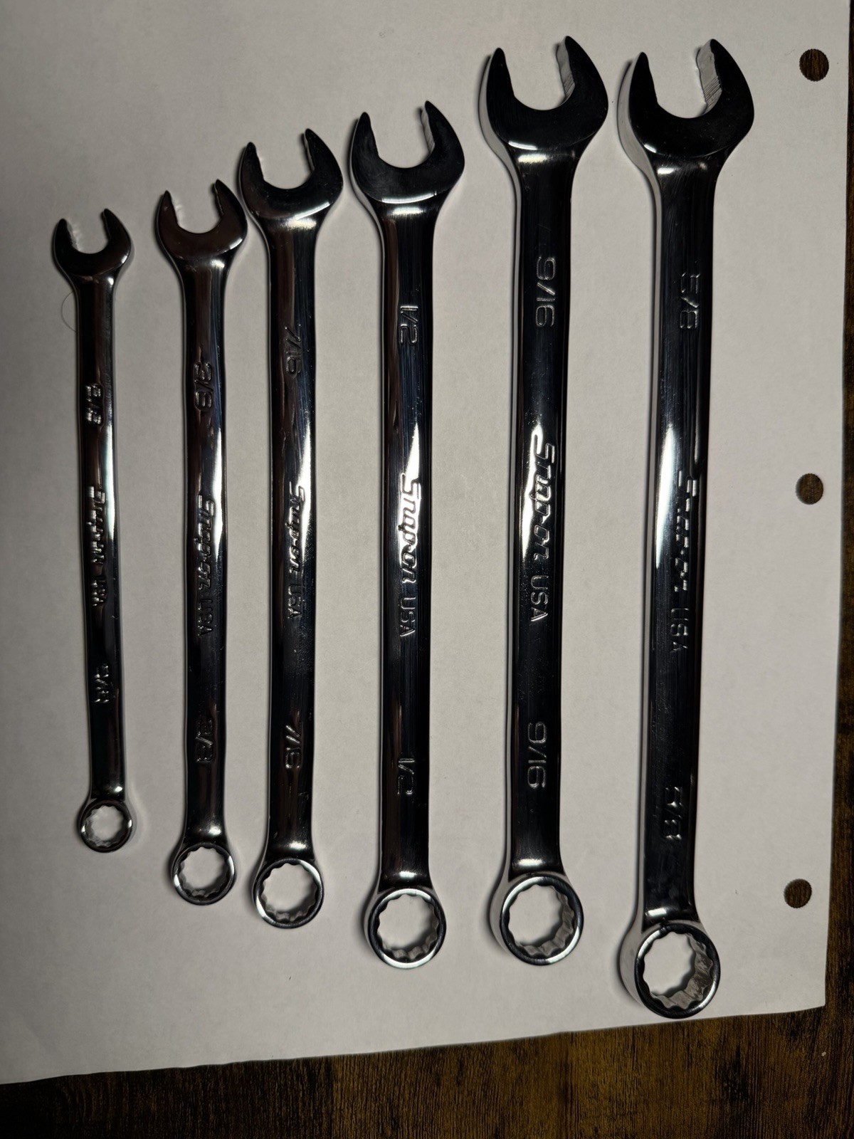 Snap-on Tools USA NEW 10pc 12 Point Flank Drive PLUS Combo Wrench Set SOEX710