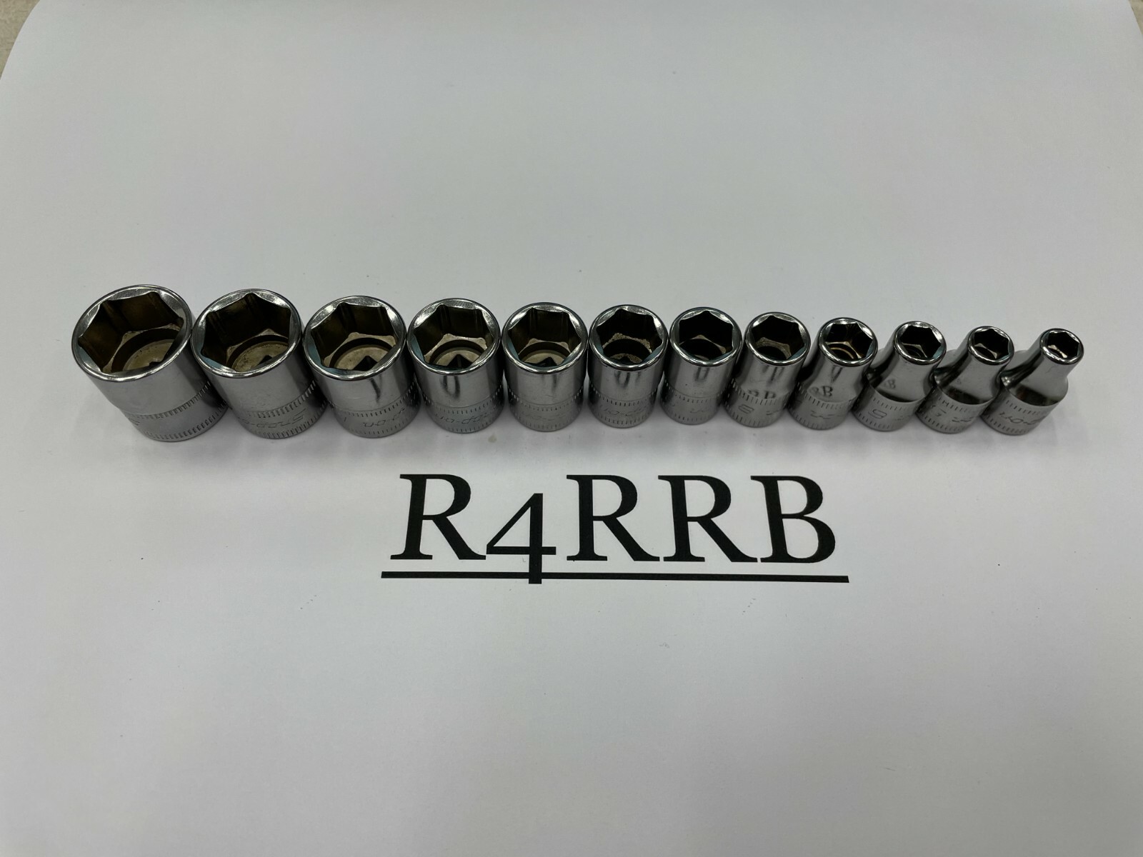 Snap-on Tools USA NEW 12pc 1/4″ Drive METRIC 6 Point Shallow Socket Set 112TMMY