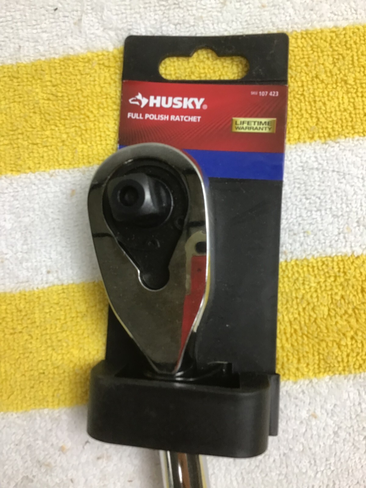 107 423 HUSKY 1/2″ Drive Fine tooth Full Polish Ratchet – 72 Teeth Free Shipping