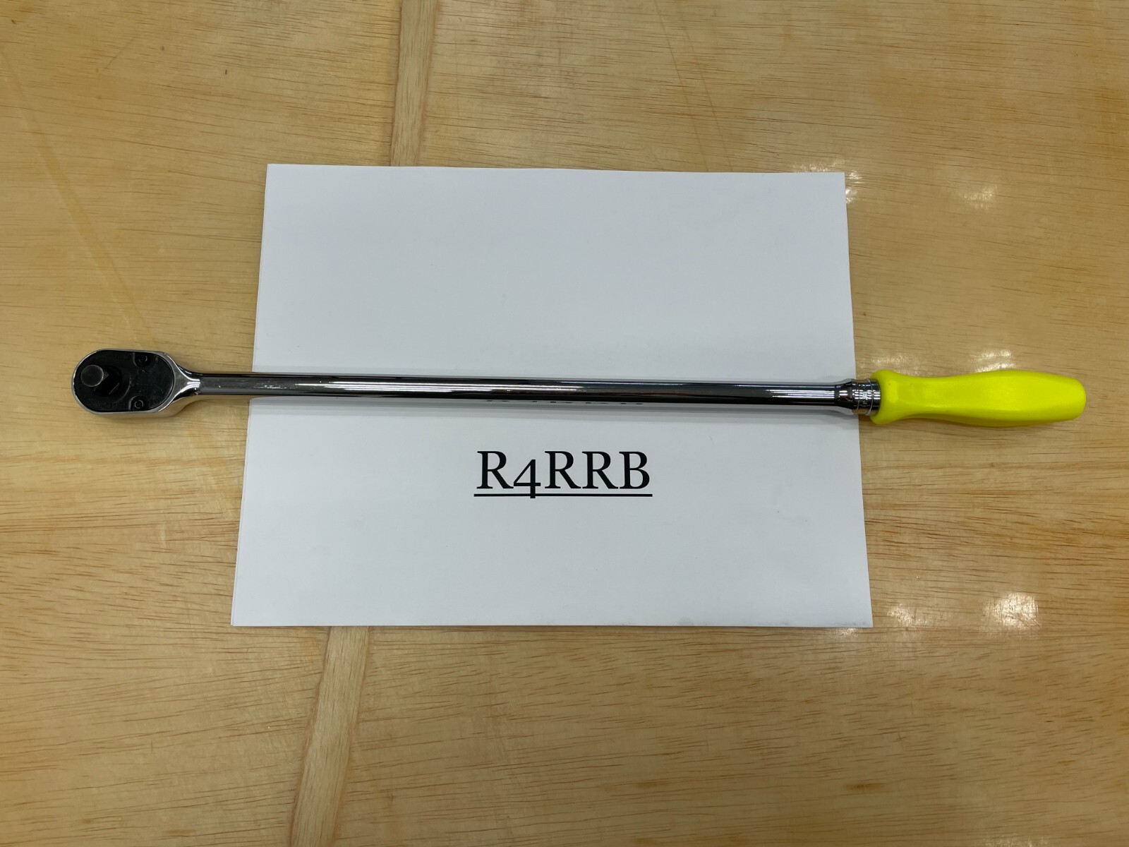 Snap-on Tools NEW HI-VIZ 3/8″ Drive Hard Grip Extra-Long Fixed Ratchet FHLLD80HV