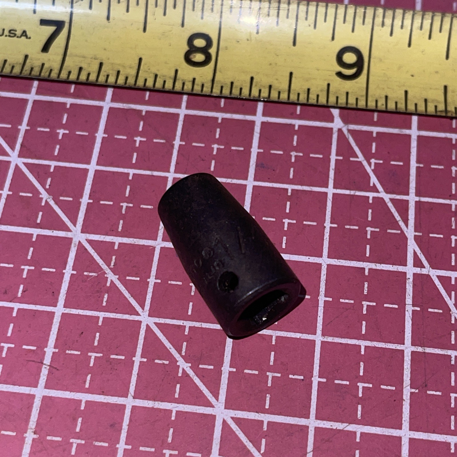 NOS Proto USA 6908H 1/4 In SAE 1/4” Drive Professional 6 Point Impact Socket