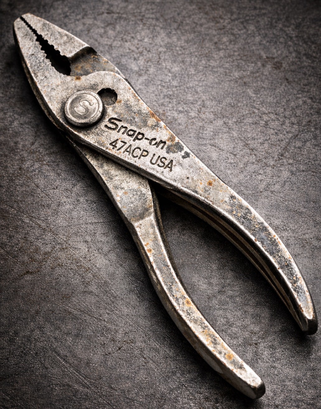 Snap-on 47ACP Slip Joint Pliers USA Made – Vintage Steel Hand Tool