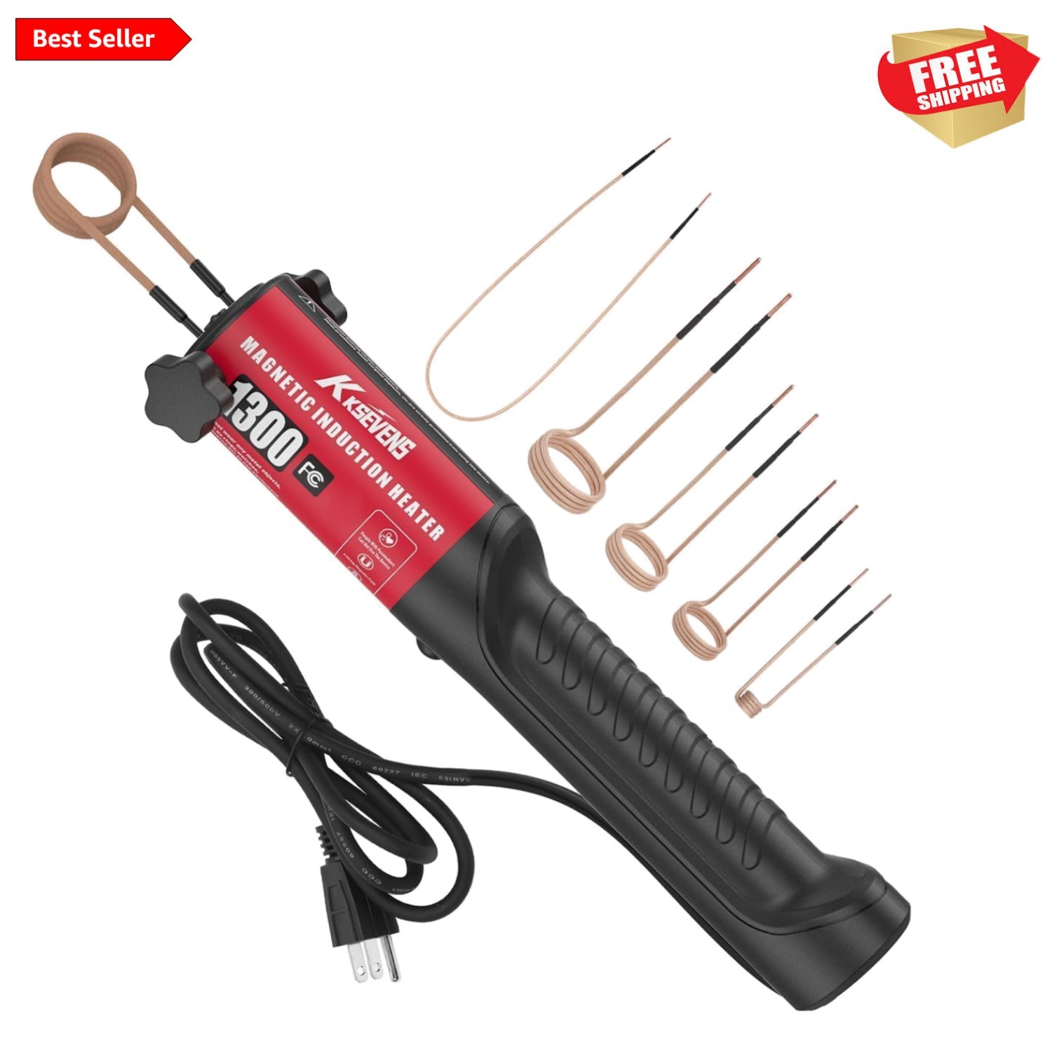 Efficient 1300W Induction Heater with Ergonomic Handle – Rusted Screw Solution