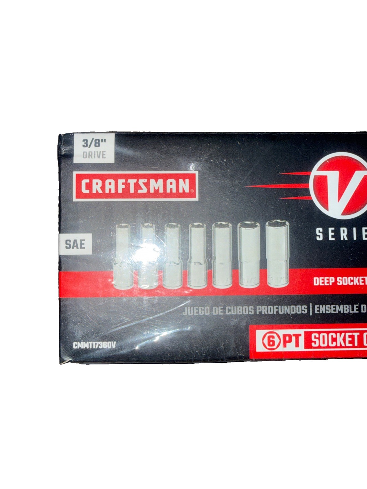 12 Pieces CRAFTSMAN V-Series METRIC MM Deep Socket 3/8″ Drive 6 Point CMMT17560V